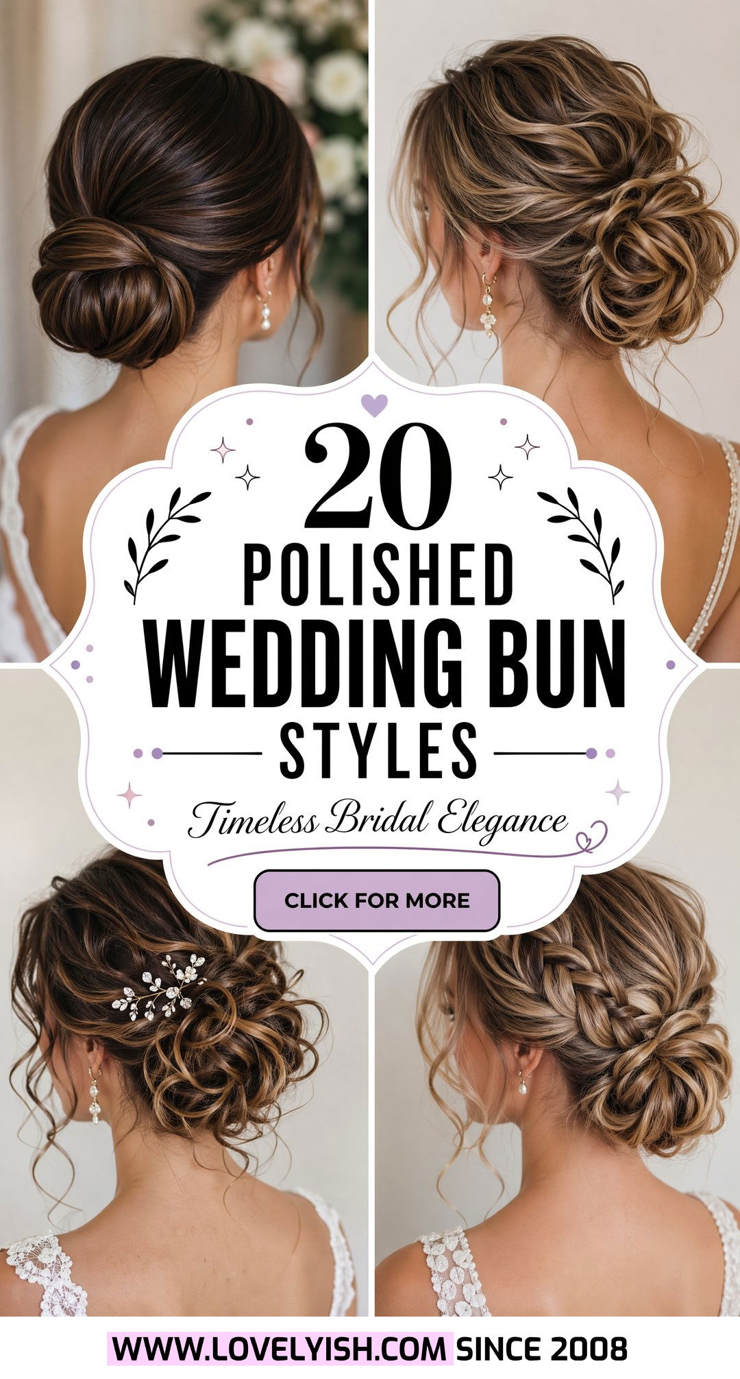 20 Polished Wedding Bun Styles Perfect for Elegant Older Women - 20 Polished Wedding Bun Styles Perfect for Elegant Older Women