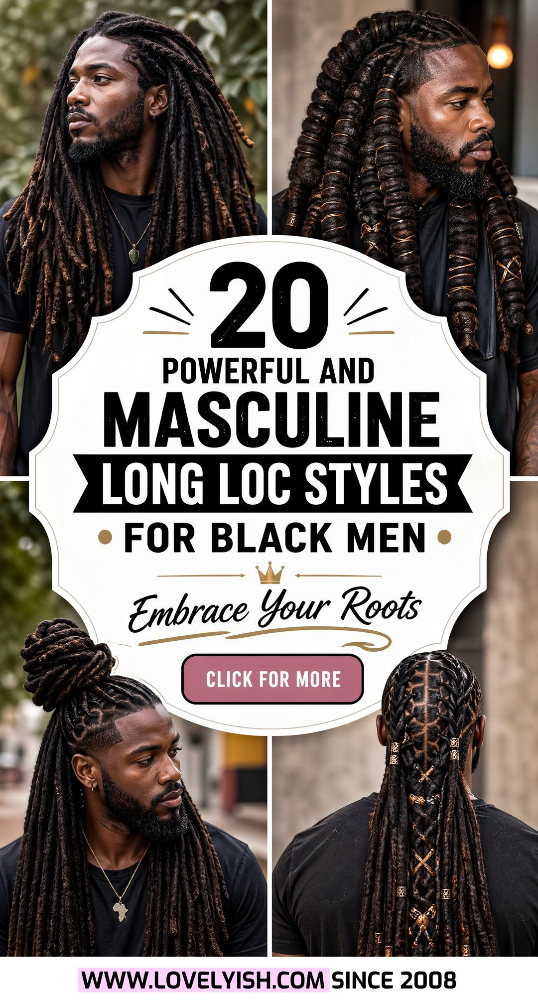 20 Powerful And Masculine Long Loc Styles For Black Men - 20 Powerful And Masculine Long Loc Styles For Black Men
