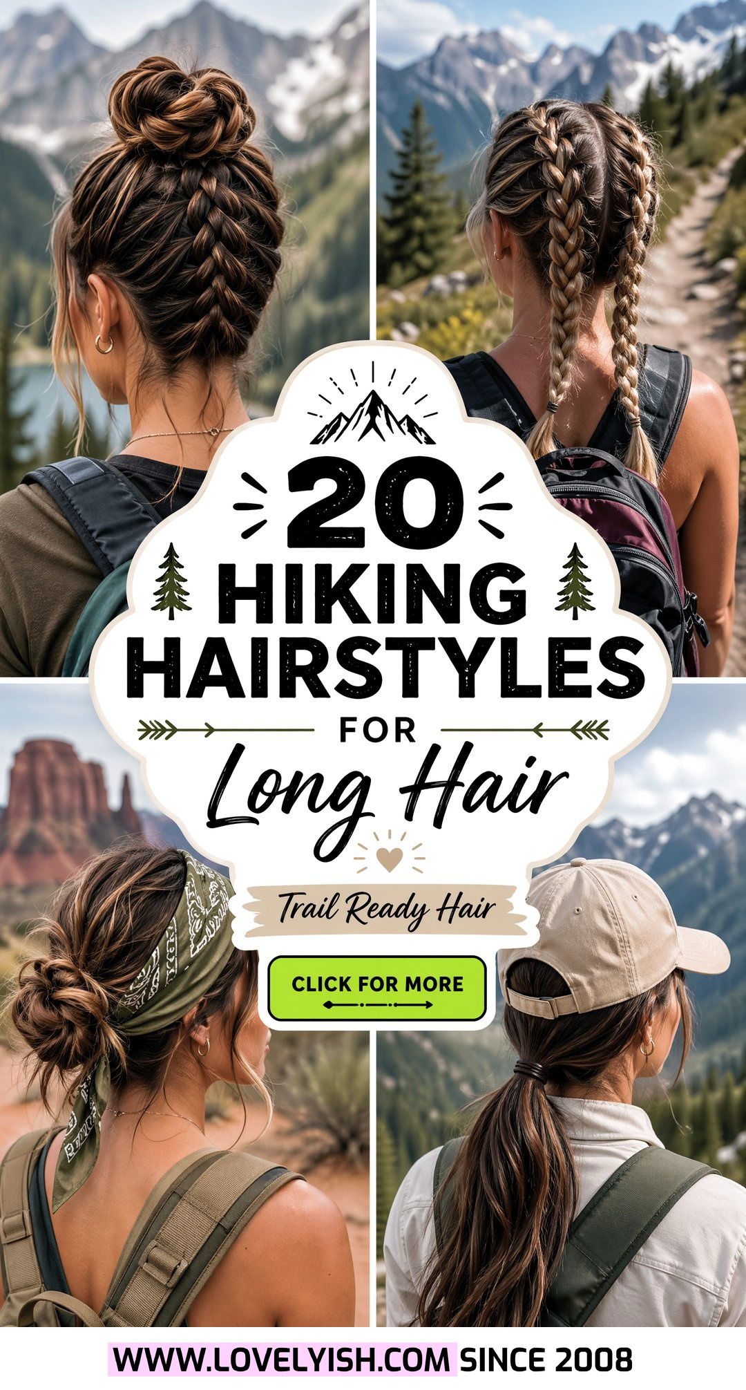 20 Practical Hiking Hairstyles for Long Hair on the Trail - 20 Practical Hiking Hairstyles for Long Hair on the Trail