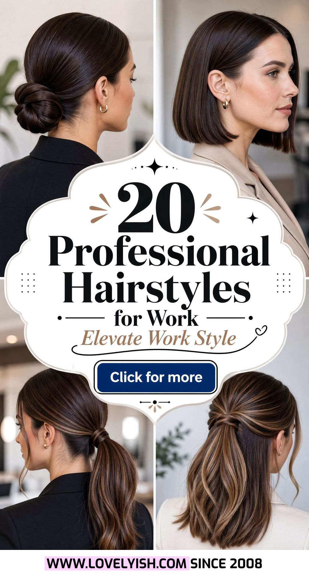 20 Professional Hairstyles for Work to Elevate Your Look - 20 Professional Hairstyles for Work to Elevate Your Look