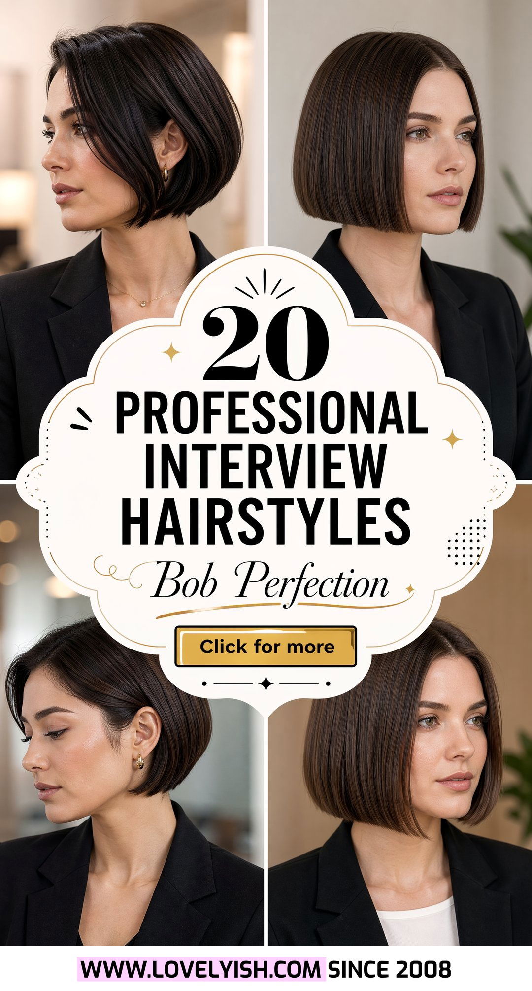 20 Professional Interview Hairstyle Ideas for a Short Bob - 20 Professional Interview Hairstyle Ideas for a Short Bob