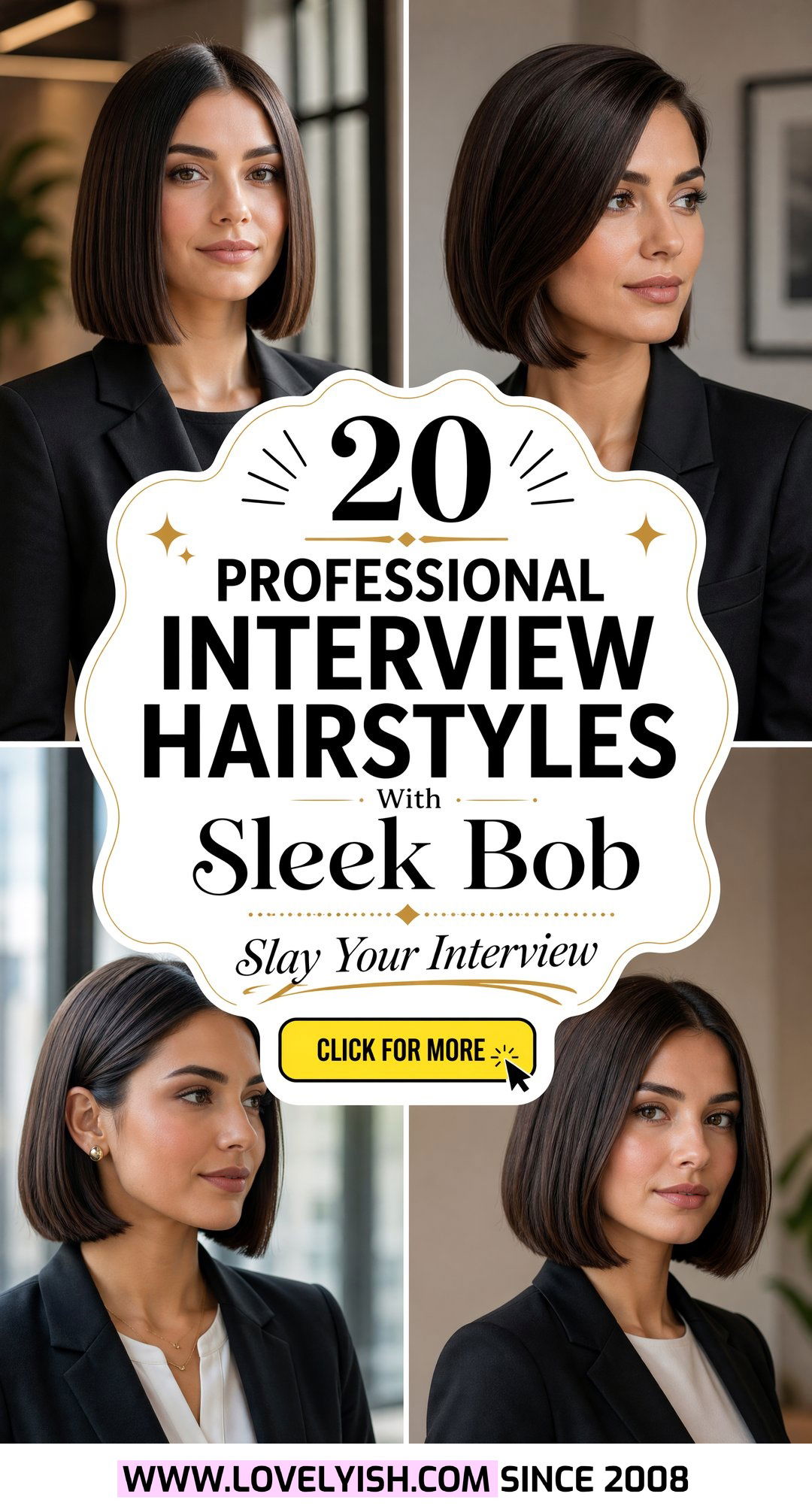 20 Professional Interview Hairstyle With Sleek Bob Ideas - 20 Professional Interview Hairstyle With Sleek Bob Ideas
