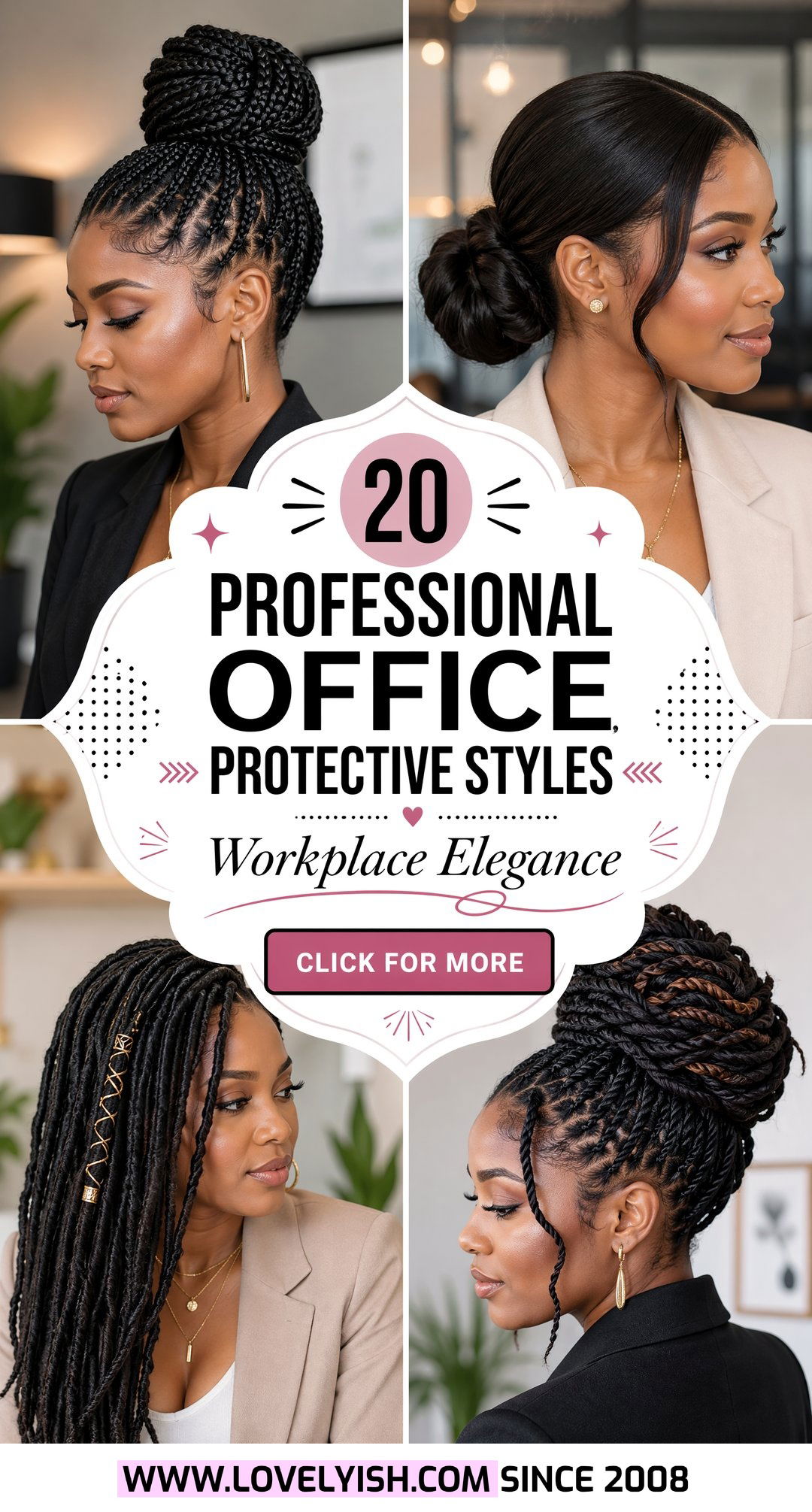 20 Professional Office Protective Styles For Black Women - 20 Professional Office Protective Styles For Black Women