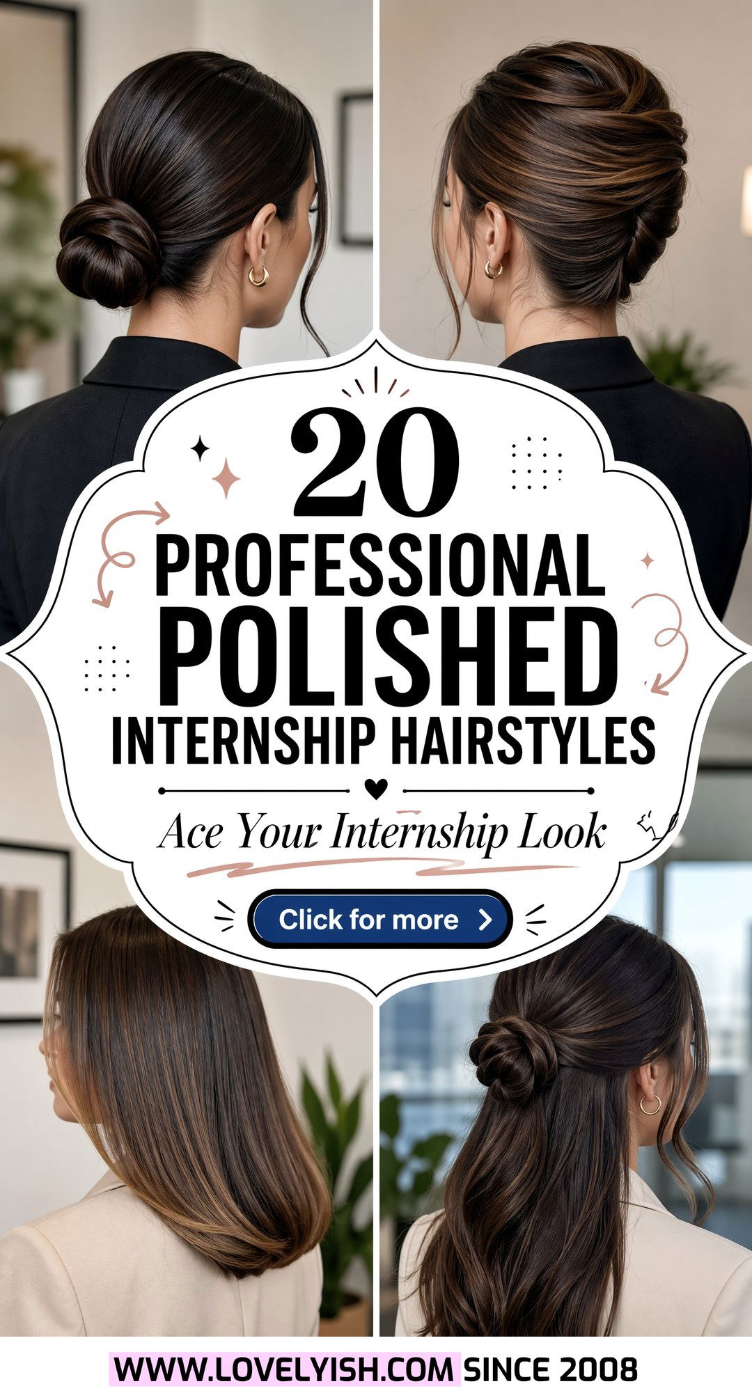 20 Professional Polished Internship Hairstyle Ideas for Girls - 20 Professional Polished Internship Hairstyle Ideas for Girls