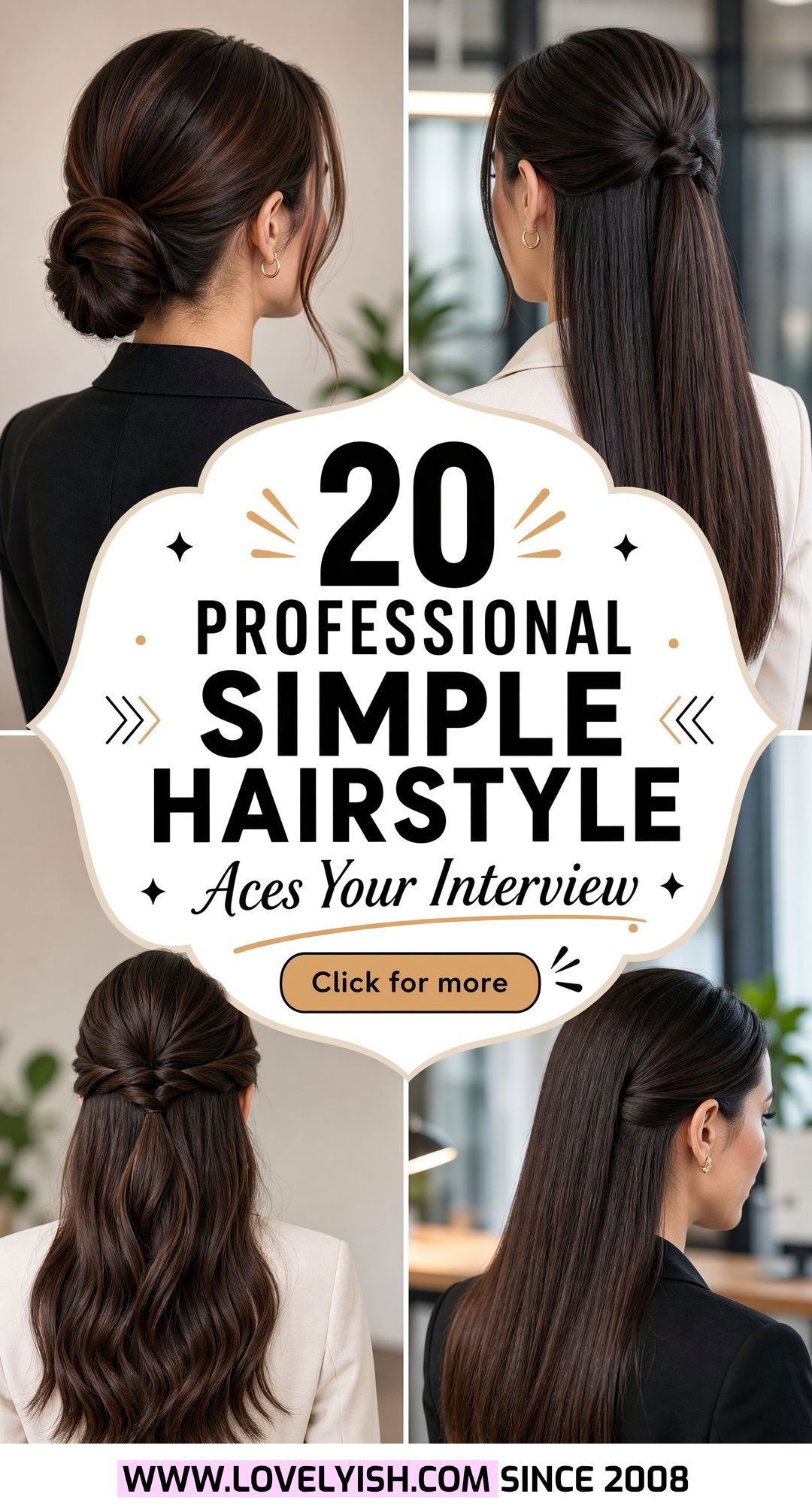 20 Professional Simple Hairstyle for Interview with Long Hair - 20 Professional Simple Hairstyle for Interview with Long Hair