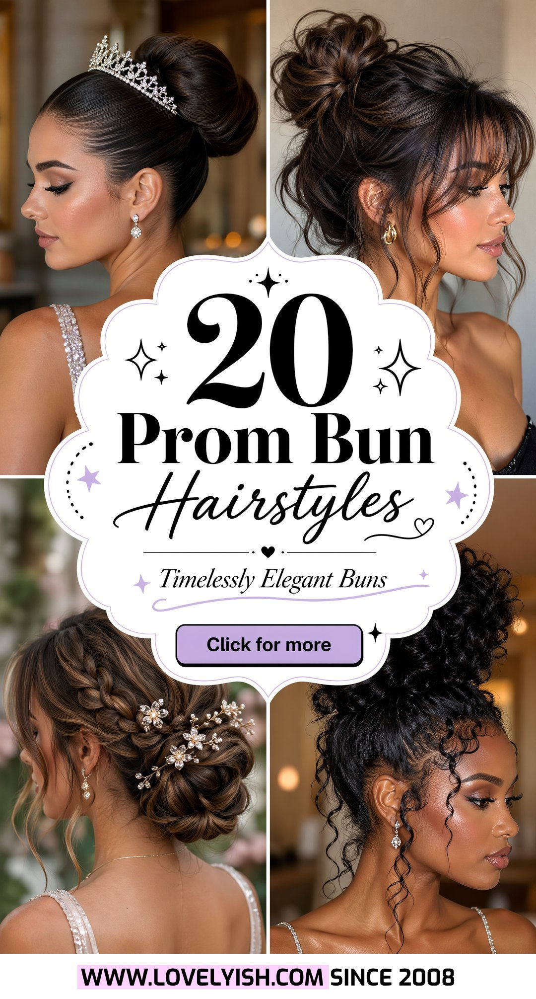 20 Prom Bun Hairstyles for a Timelessly Elegant Dance Look - 20 Prom Bun Hairstyles for a Timelessly Elegant Dance Look