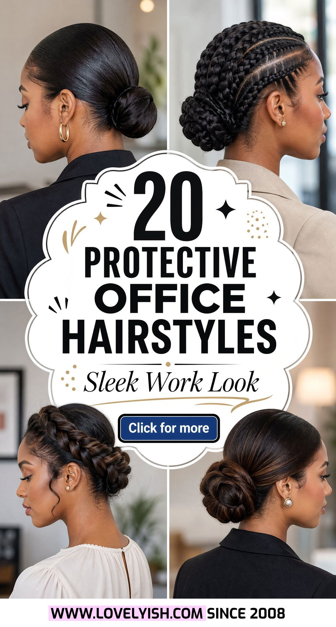 20 Protective Office Hairstyles for a Sleek Work Look Daily - 20 Protective Office Hairstyles for a Sleek Work Look Daily