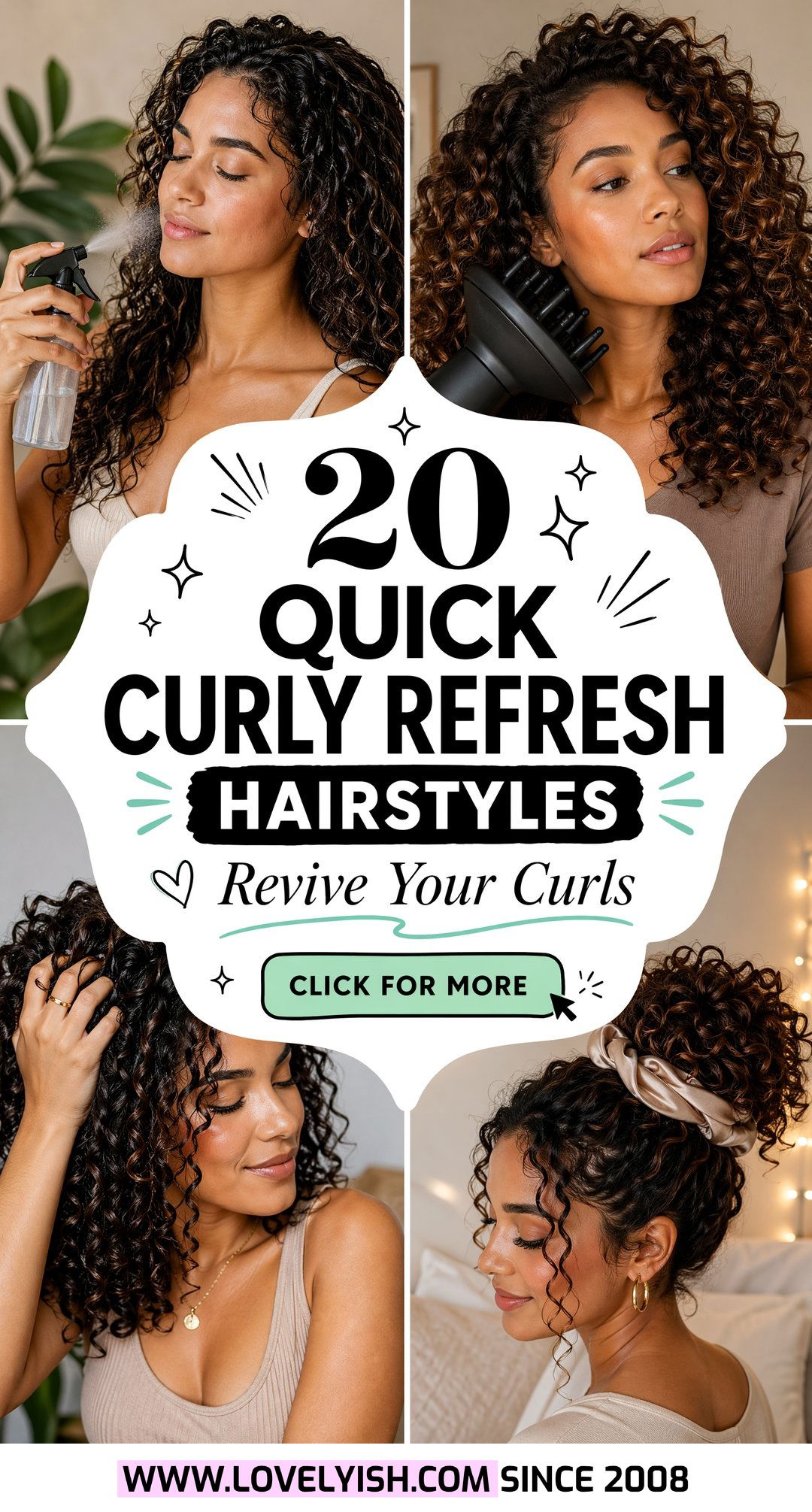 20 Quick Curly Refresh Hairstyles to Revive Your Curls Fast - 20 Quick Curly Refresh Hairstyles to Revive Your Curls Fast