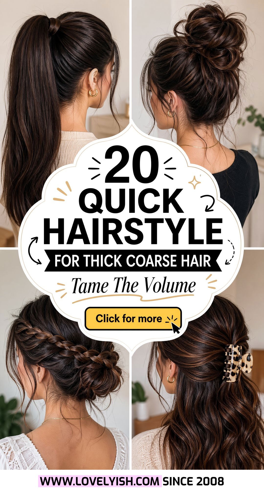 20 Quick Hairstyle for Thick Coarse Hair You Need to Try - 20 Quick Hairstyle for Thick Coarse Hair You Need to Try