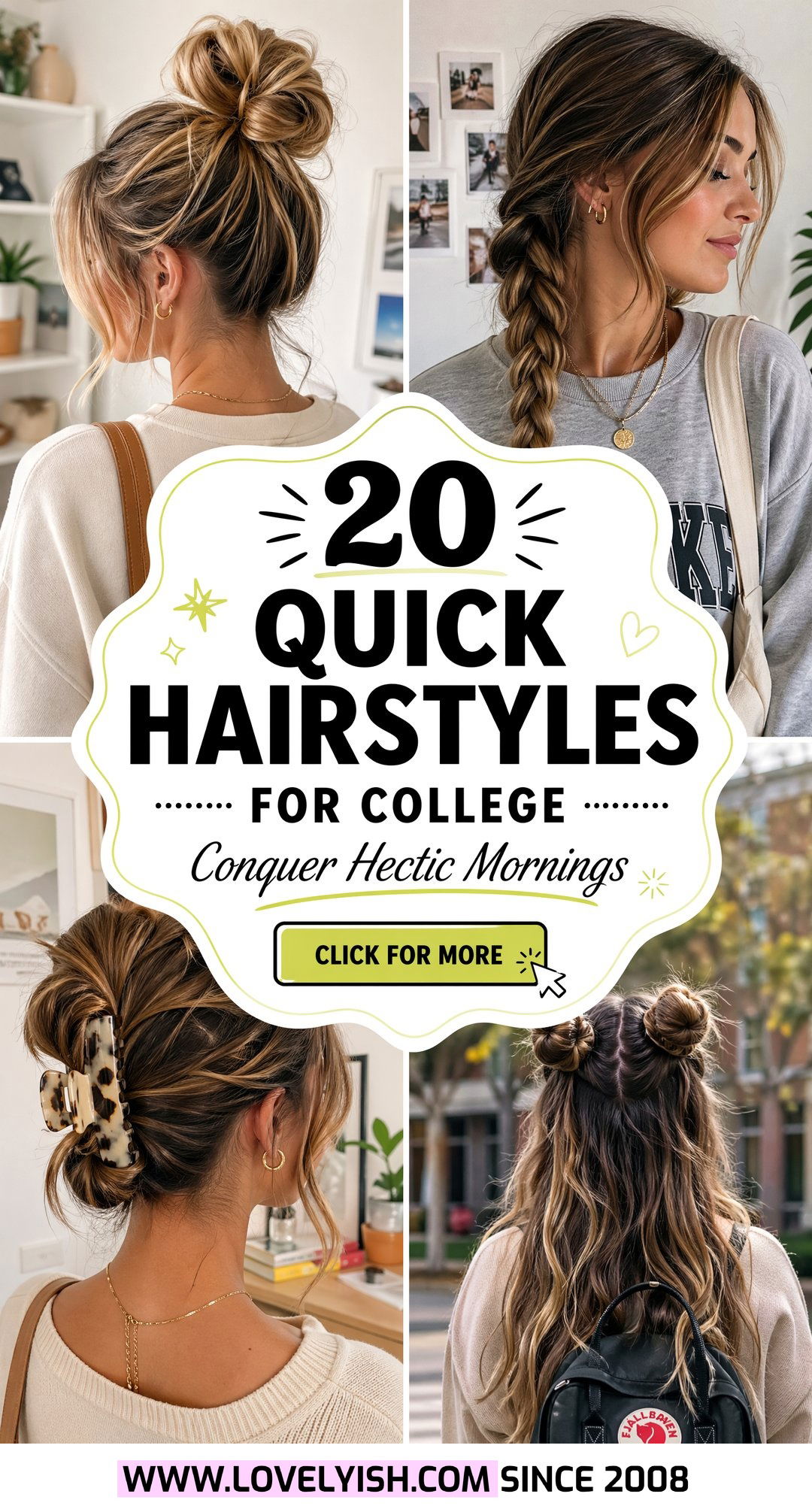 20 Quick Hairstyles for College Girls on Hectic Mornings - 20 Quick Hairstyles for College Girls on Hectic Mornings
