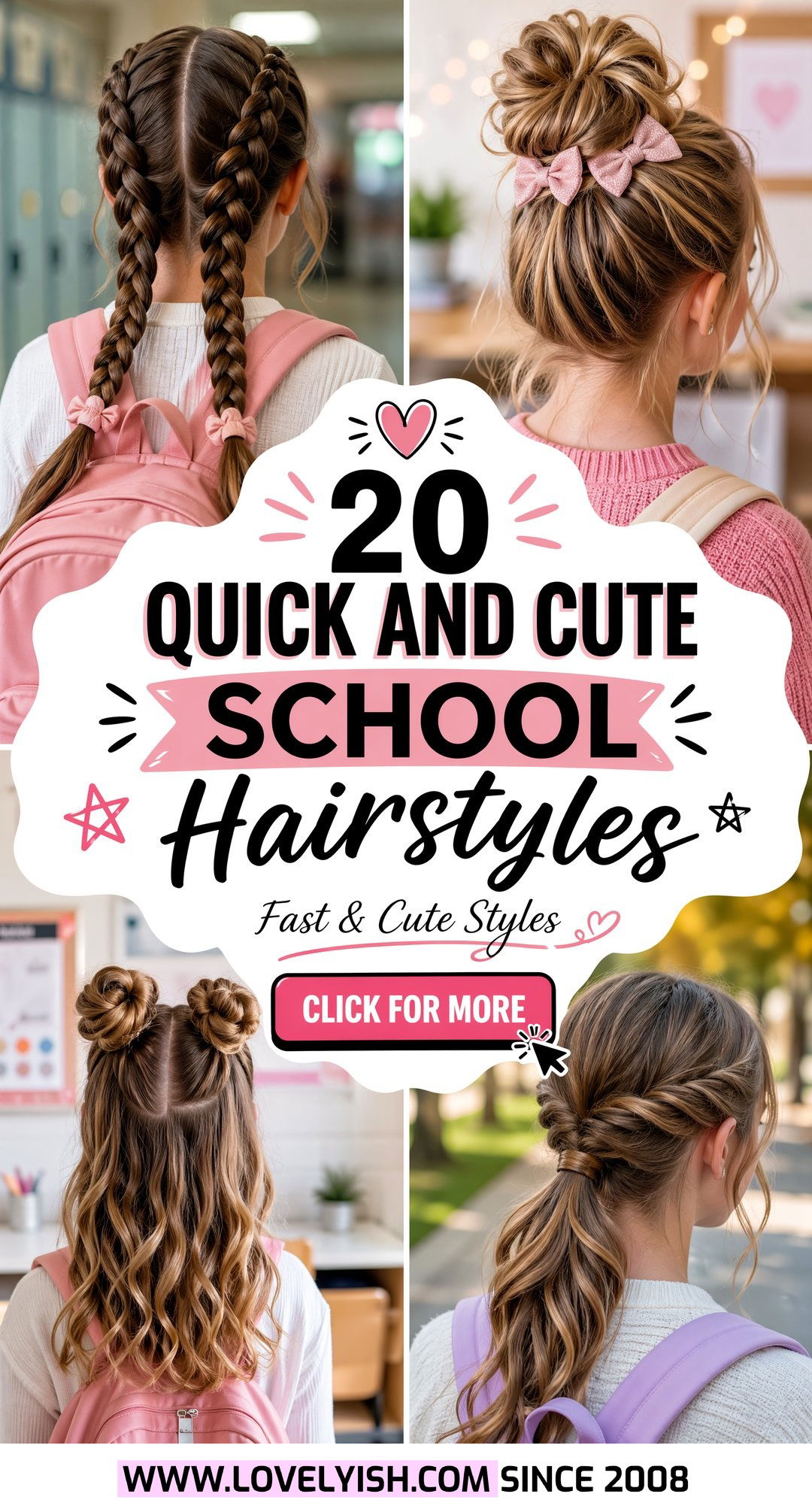 20 Quick and Cute School Hair Ideas for Girls to Try Now - 20 Quick and Cute School Hair Ideas for Girls to Try Now