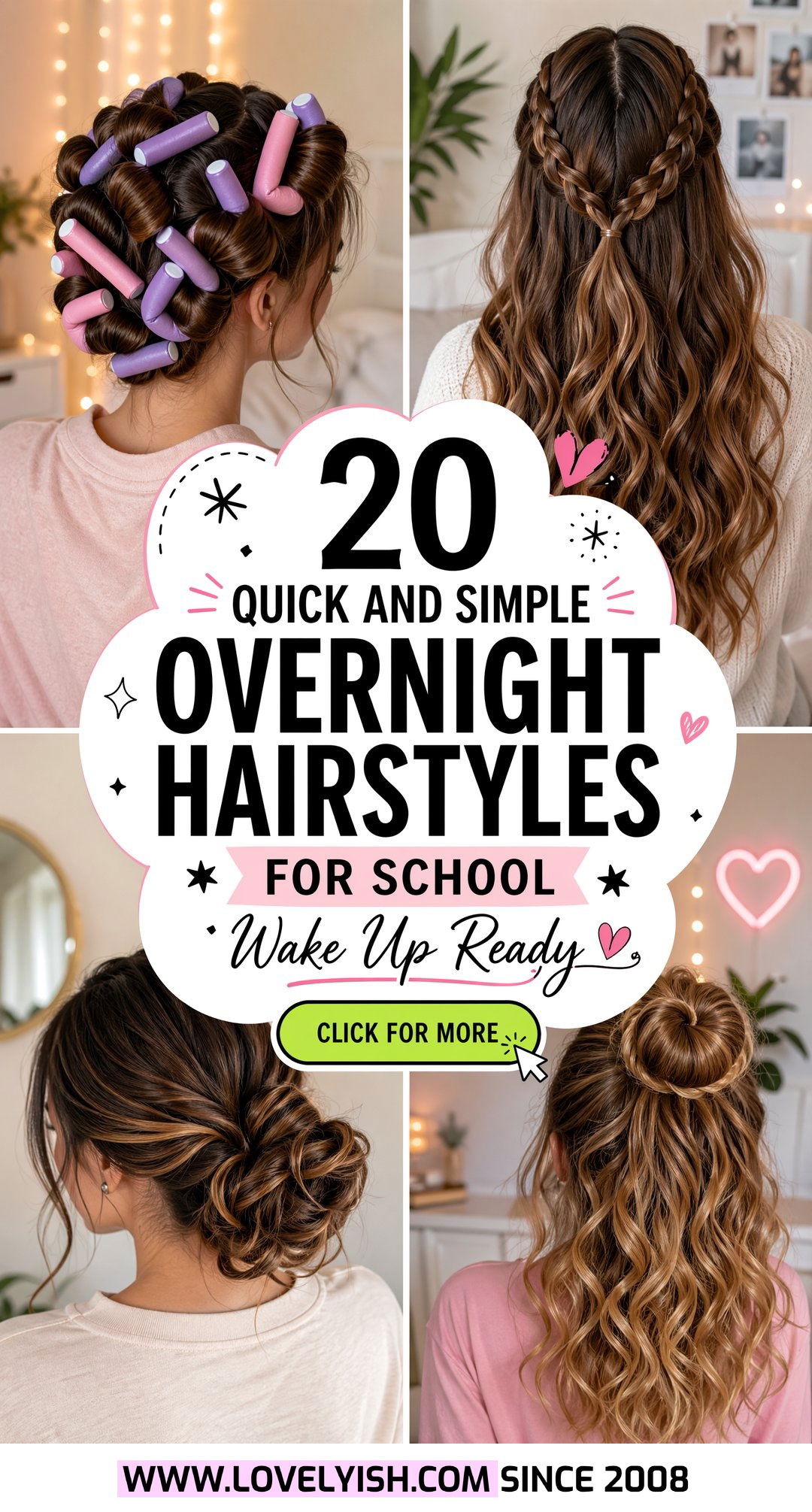 20 Quick and Simple Overnight Hairstyle for School Ideas - 20 Quick and Simple Overnight Hairstyle for School Ideas