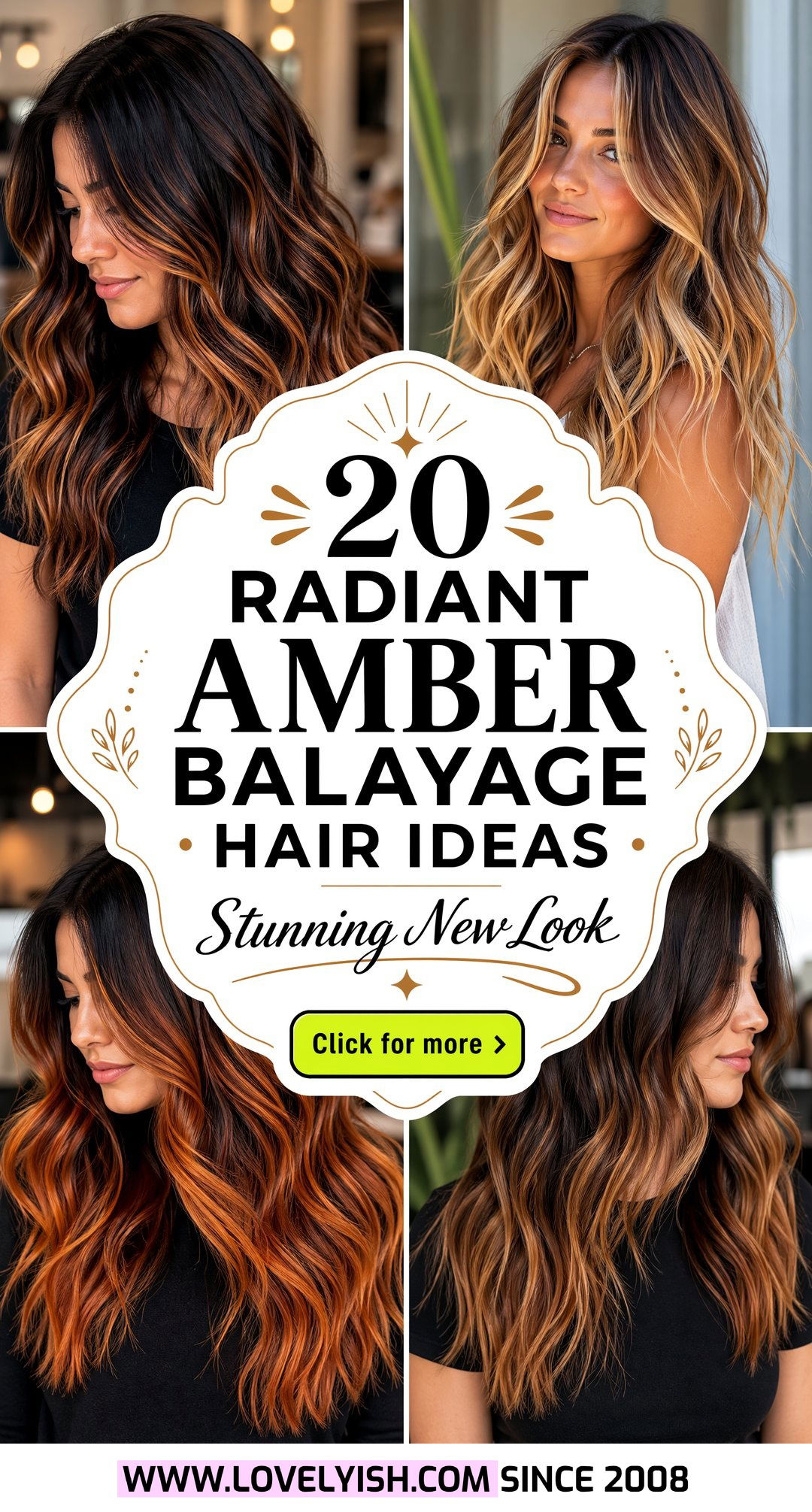 20 Radiant Amber Balayage Hair Ideas for a Stunning New Look - 20 Radiant Amber Balayage Hair Ideas for a Stunning New Look