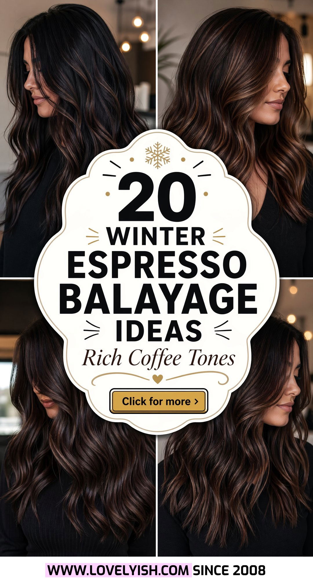 20 Rich Winter Espresso Balayage Hair Ideas You Will Love - 20 Rich Winter Espresso Balayage Hair Ideas You Will Love