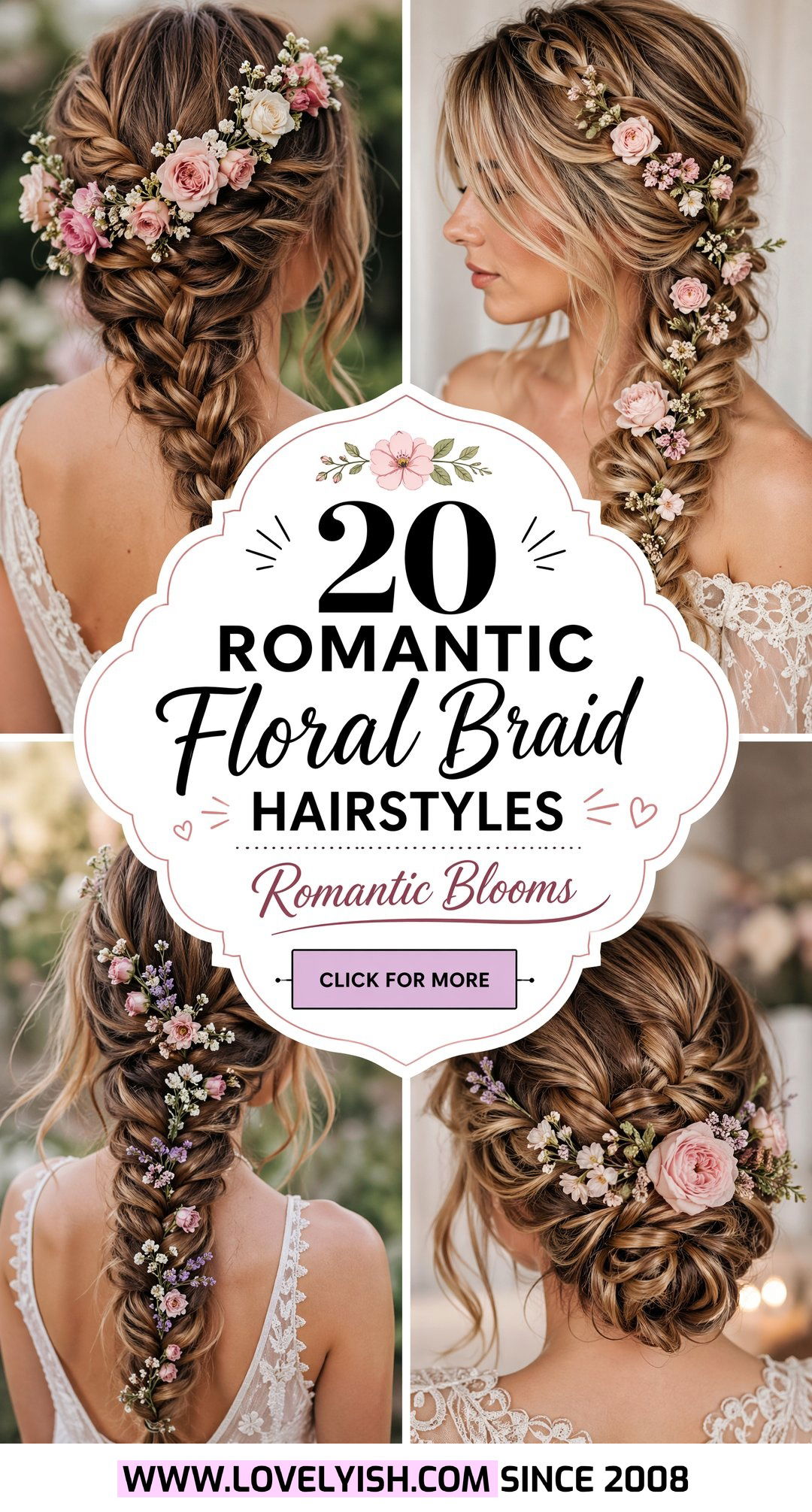 20 Romantic Floral Braid Hairstyle Ideas for Your Next Event - 20 Romantic Floral Braid Hairstyle Ideas for Your Next Event