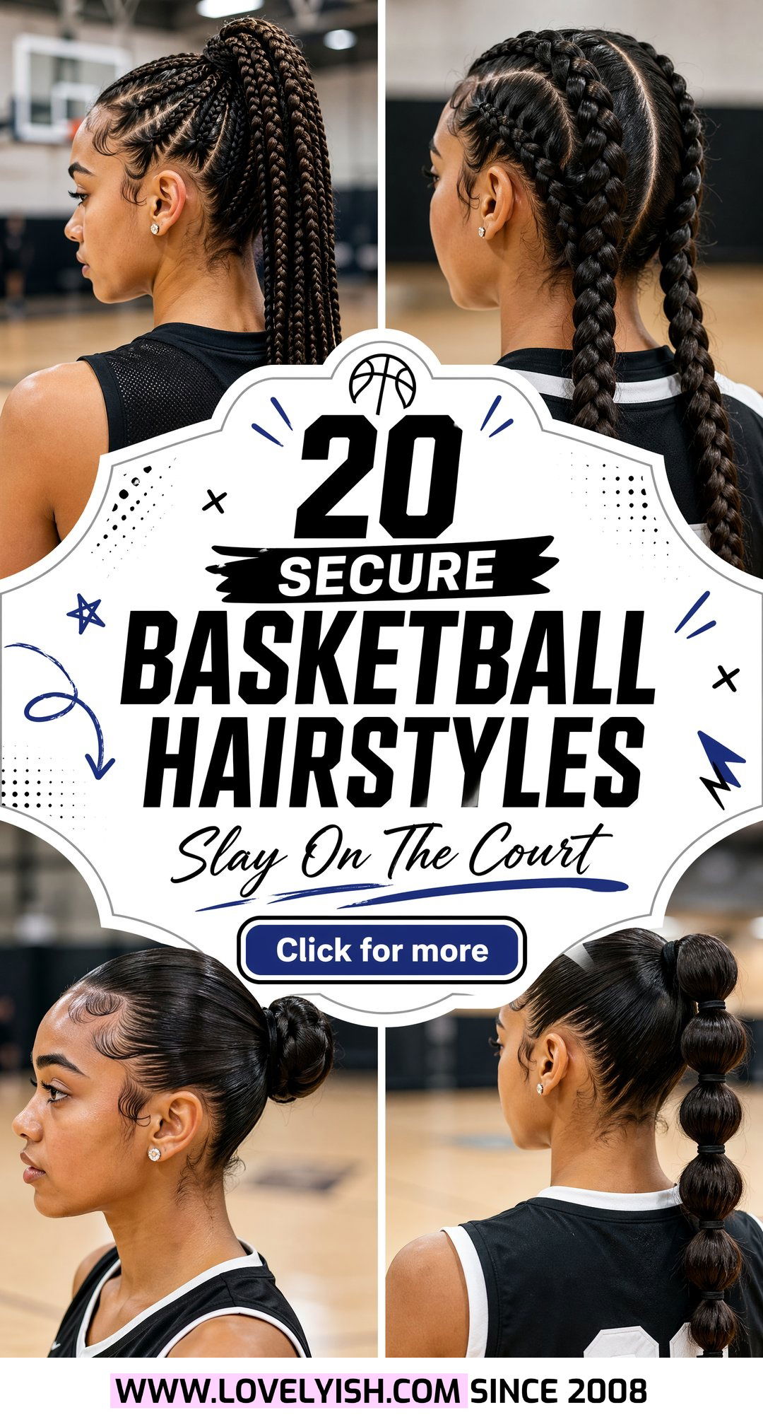 20 Secure Basketball Hairstyles for Girls on the Court - 20 Secure Basketball Hairstyles for Girls on the Court