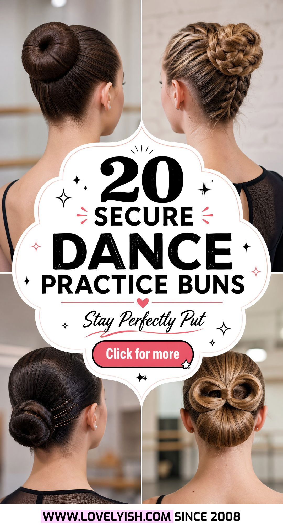 20 Secure Dance Practice Bun Hairstyle Ideas for Rehearsal - 20 Secure Dance Practice Bun Hairstyle Ideas for Rehearsal