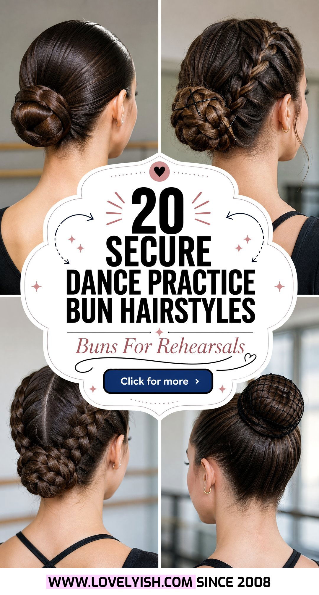 20 Secure Dance Practice Bun Hairstyle Ideas for Rehearsals - 20 Secure Dance Practice Bun Hairstyle Ideas for Rehearsals