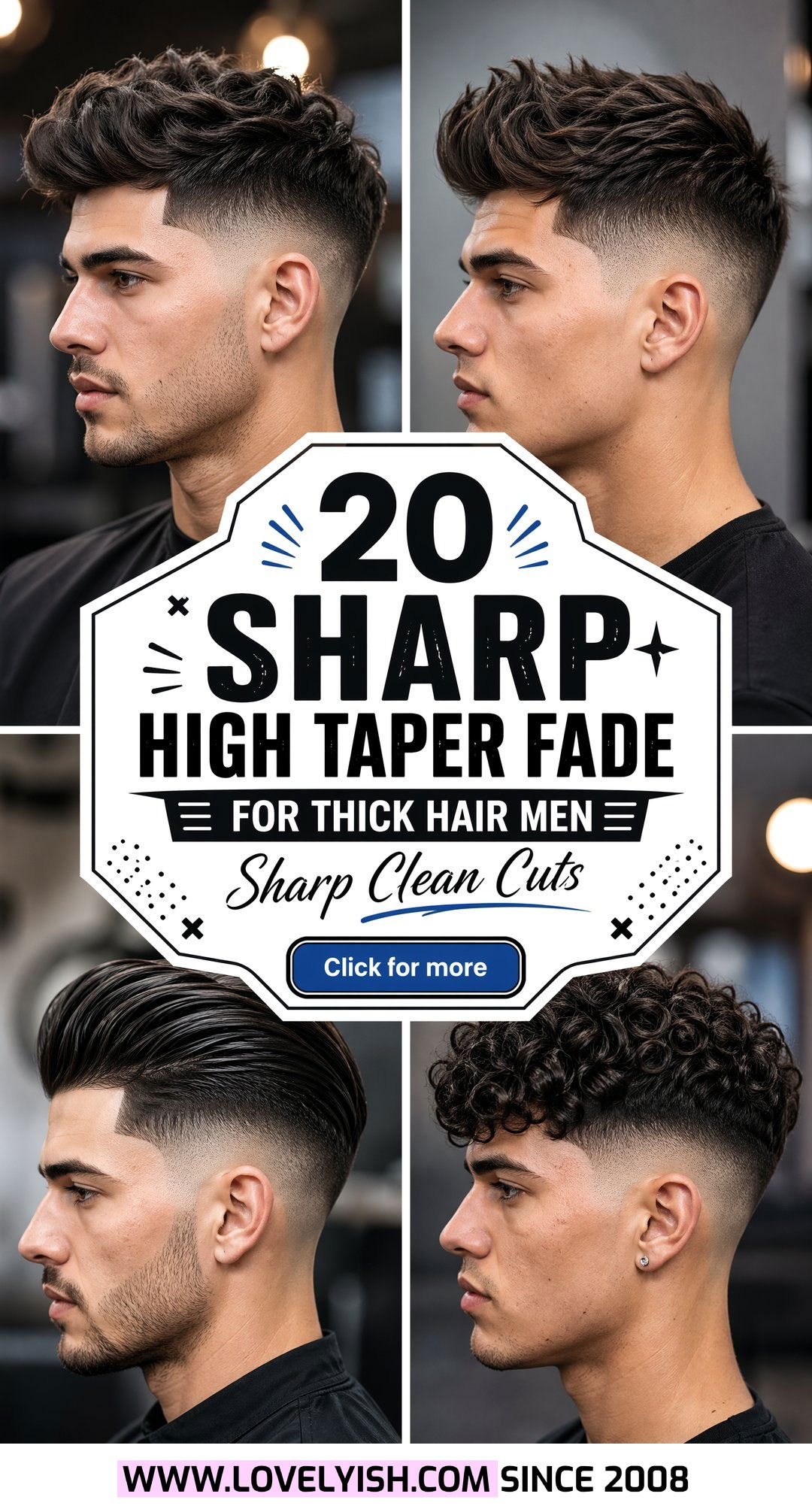 20 Sharp High Taper Fade For Thick Hair Men Looks to Try - 20 Sharp High Taper Fade For Thick Hair Men Looks to Try