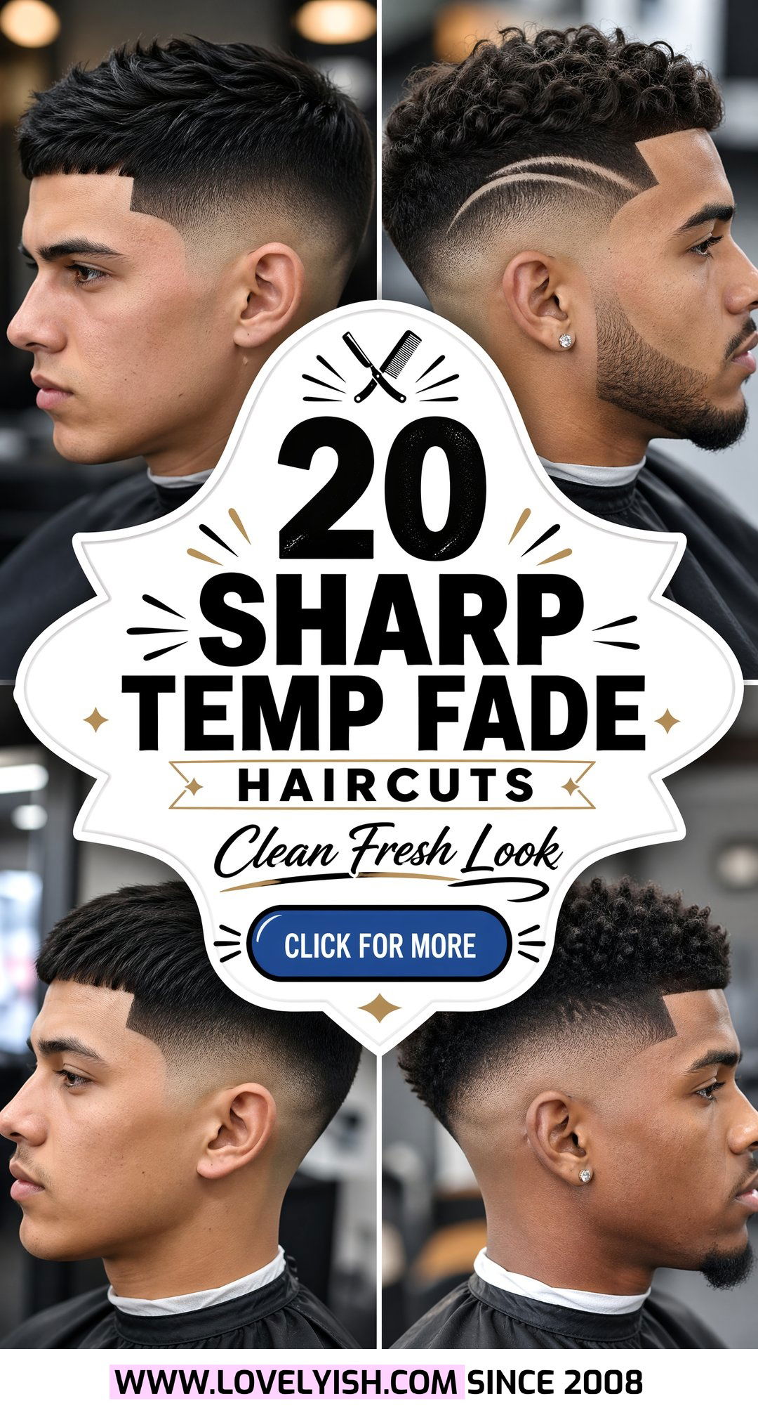 20 Sharp Temp Fade Haircut Ideas for a Clean Fresh Look - 20 Sharp Temp Fade Haircut Ideas for a Clean, Fresh Look