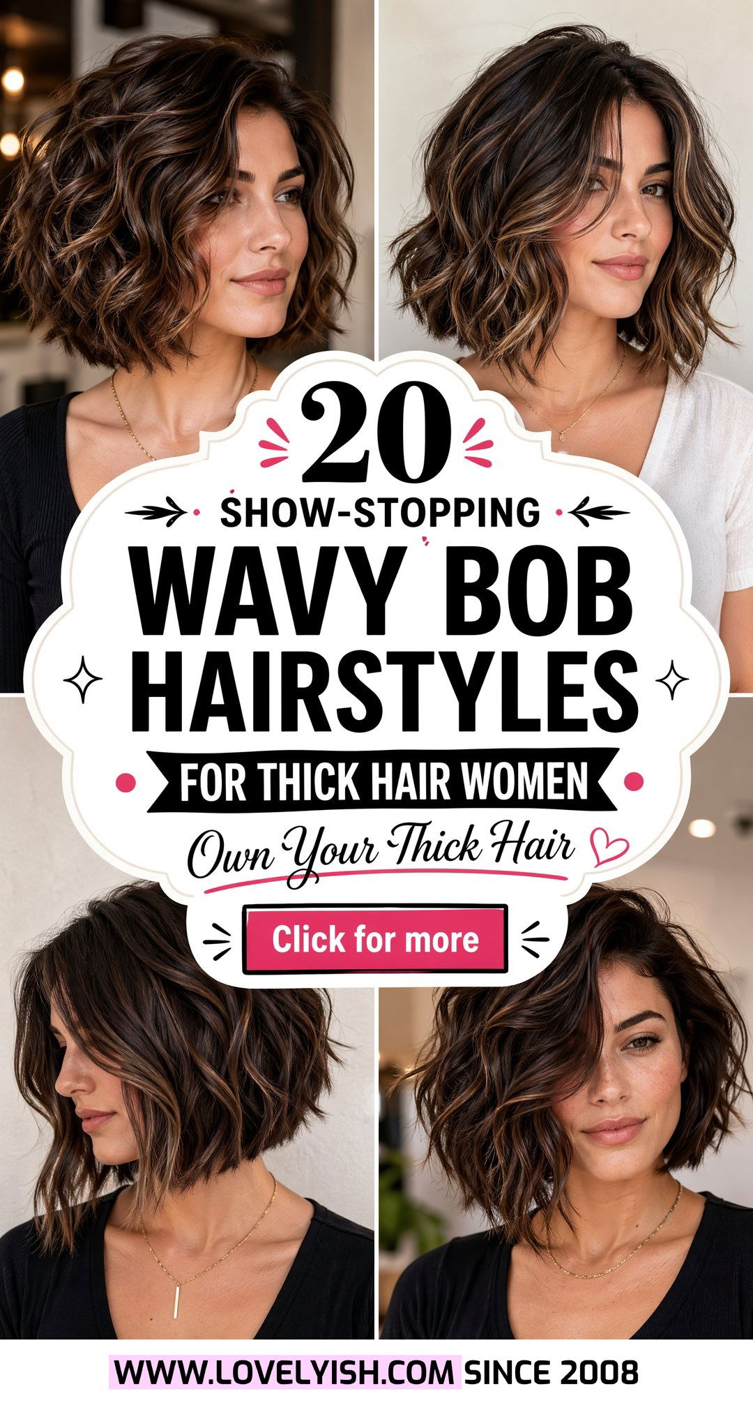 20 Show-Stopping Wavy Bob Hairstyles for Thick Hair Women - 20 Show-Stopping Wavy Bob Hairstyles for Thick Hair Women