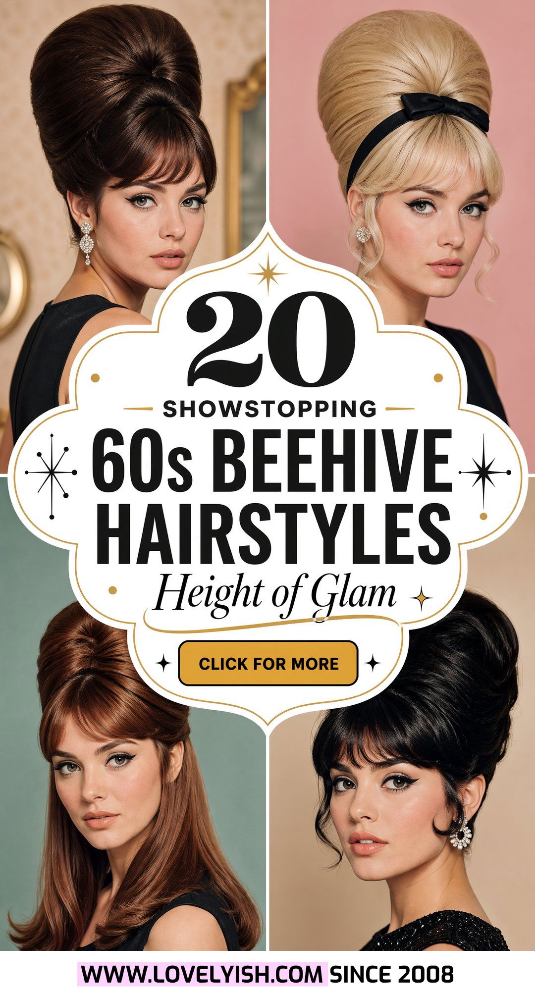 20 Showstopping 60s Beehive Hairstyle Ideas to Try Right Now - 20 Showstopping 60s Beehive Hairstyle Ideas to Try Right Now