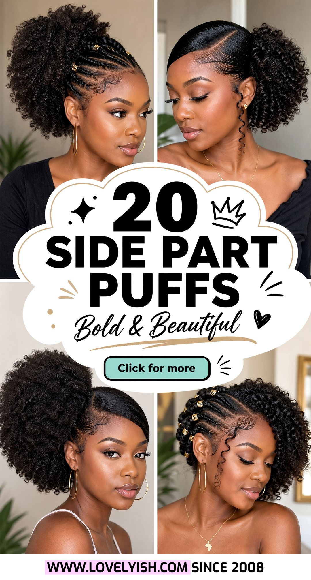 20 Side Part Puff for Black Women Bold and Beautiful Ideas - 20 Side Part Puff for Black Women: Bold & Beautiful Ideas