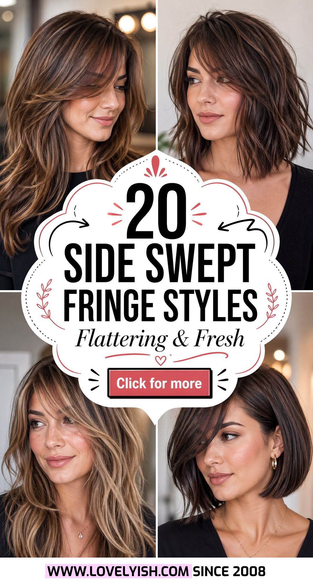 20 Side Swept Fringe for Women Over 50 Flattering Styles - 20 Side Swept Fringe for Women Over 50: Flattering Styles
