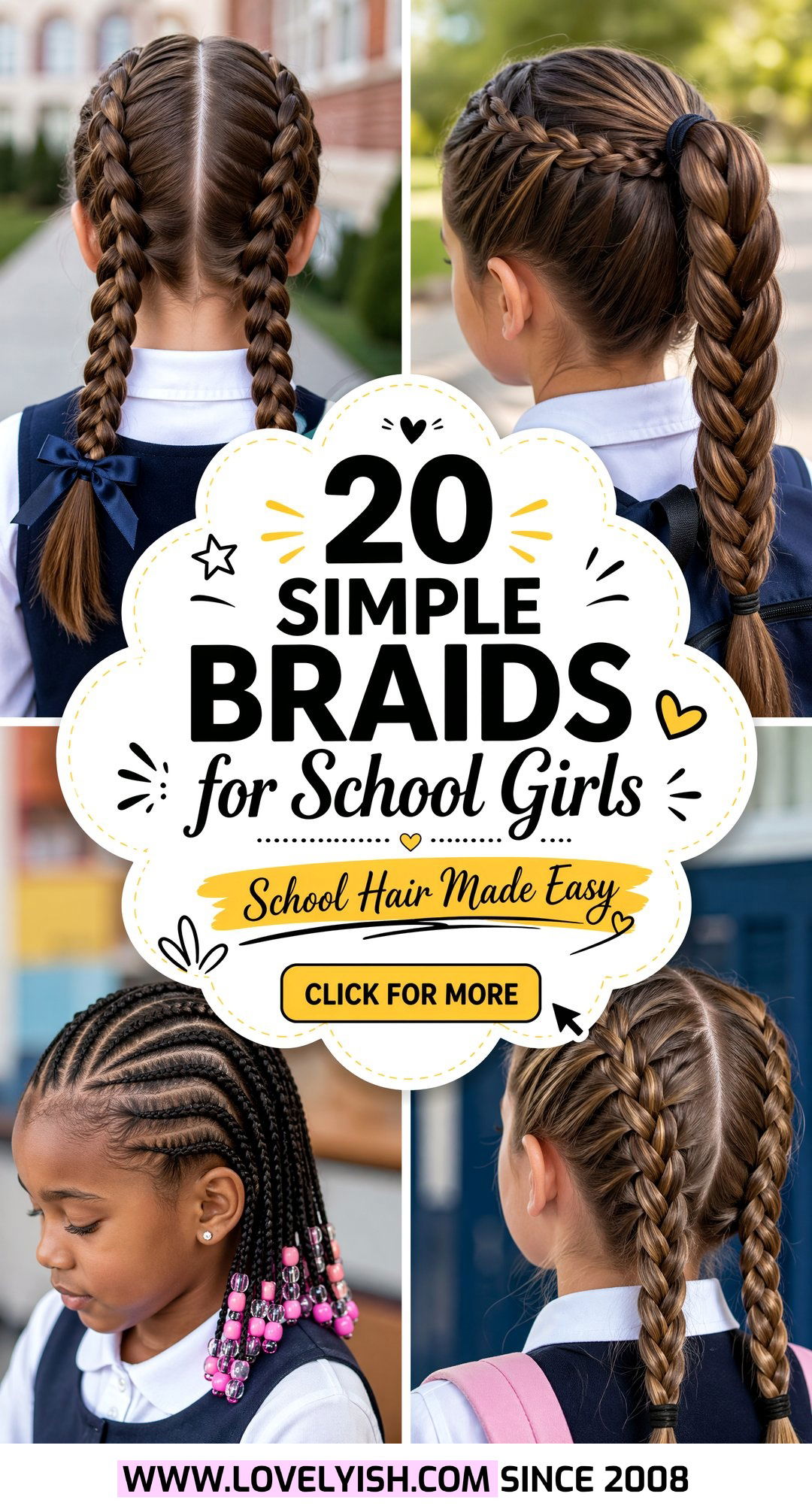 20 Simple Braids for School Girls You Need to Try Right Now - 20 Simple Braids for School Girls You Need to Try Right Now