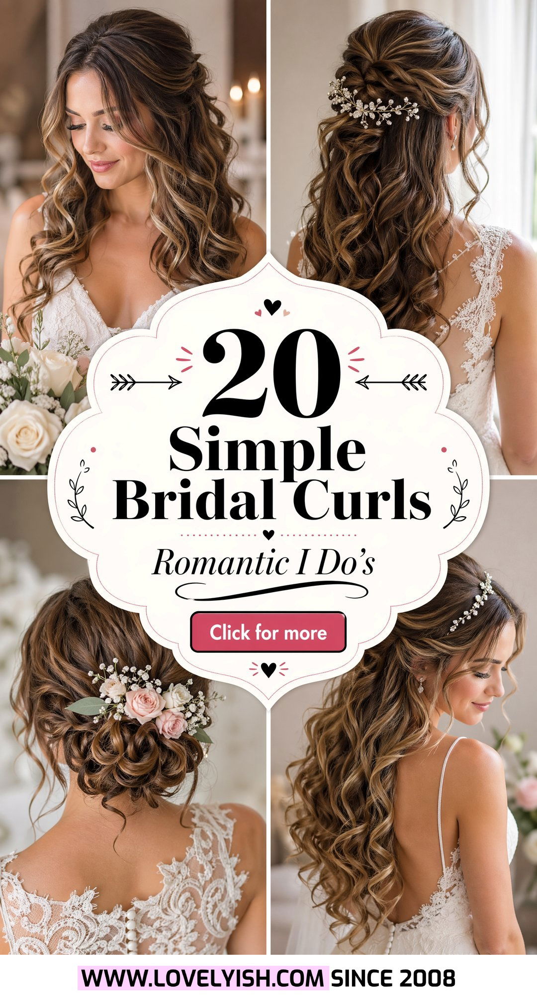 20 Simple Bridal Curls for an Outdoor Wedding Romantic Ideas - 20 Simple Bridal Curls for an Outdoor Wedding: Romantic Ideas