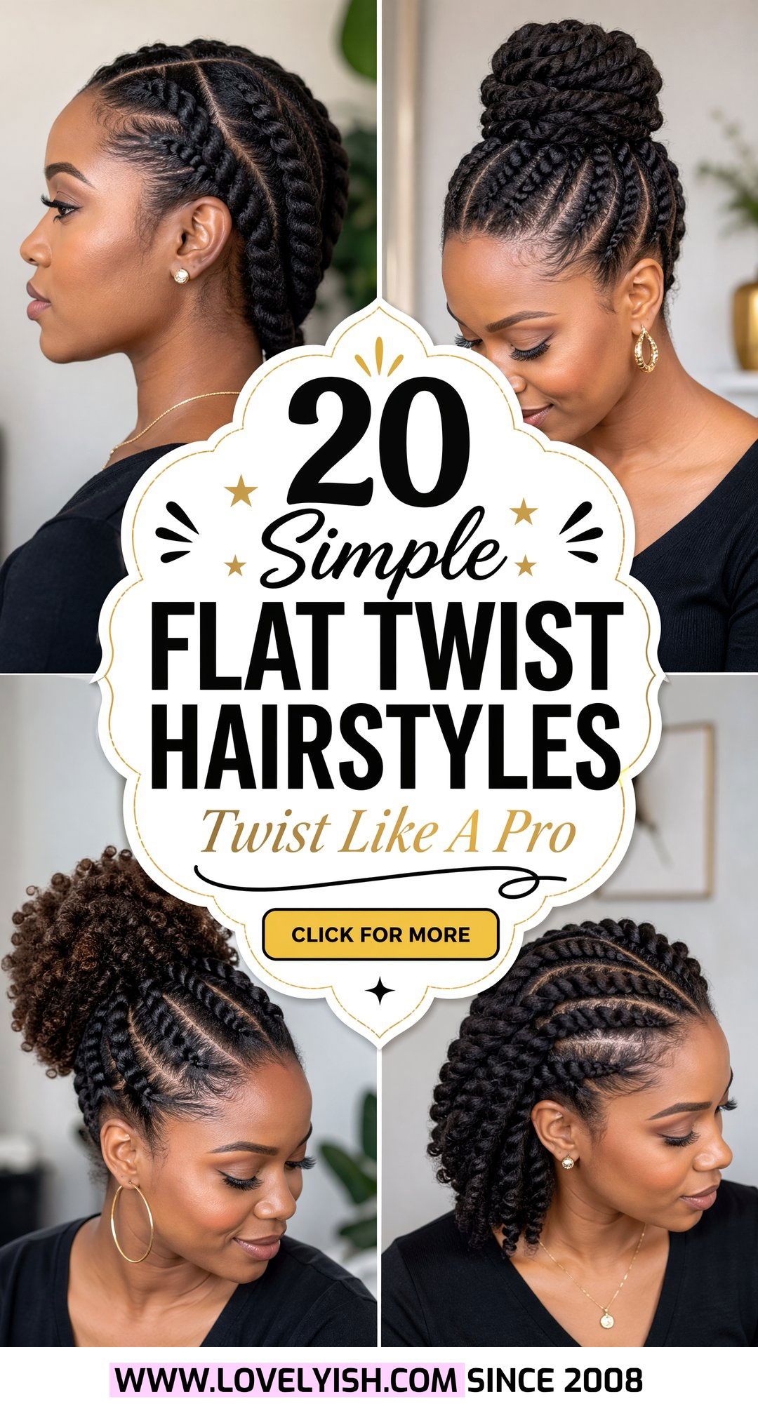 20 Simple Flat Twist Hairstyles for Beginners to Master - 20 Simple Flat Twist Hairstyles for Beginners to Master