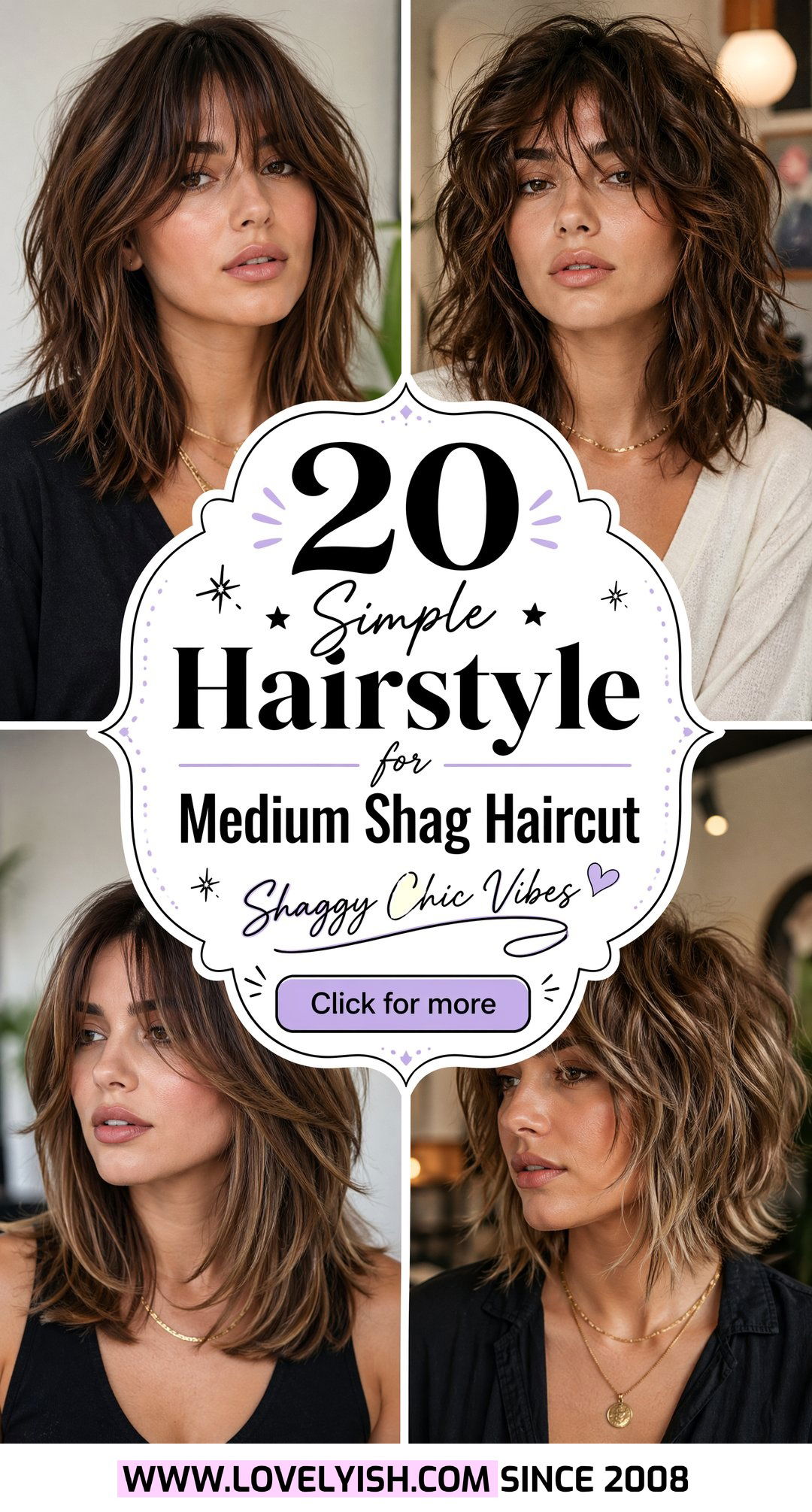 20 Simple Hairstyle for Medium Shag Haircut You Must Try - 20 Simple Hairstyle for Medium Shag Haircut You Must Try
