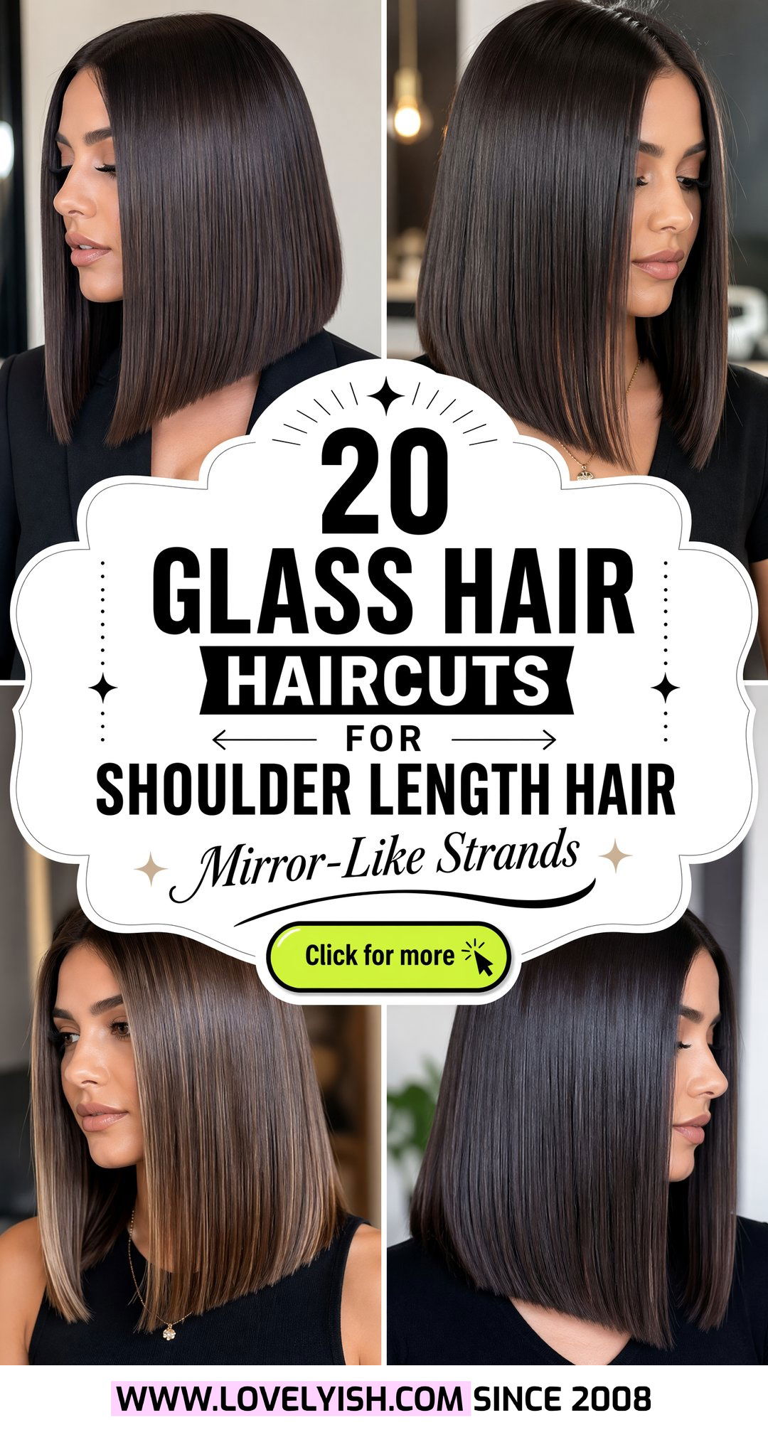 20 Sleek Glass Hair Haircut for Shoulder Length Hair Ideas - 20 Sleek Glass Hair Haircut for Shoulder Length Hair Ideas