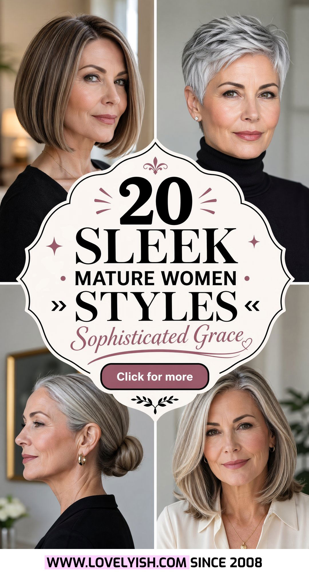 20 Sleek Hairstyle for Mature Women Sophisticated Styles - 20 Sleek Hairstyle for Mature Women: Sophisticated Styles