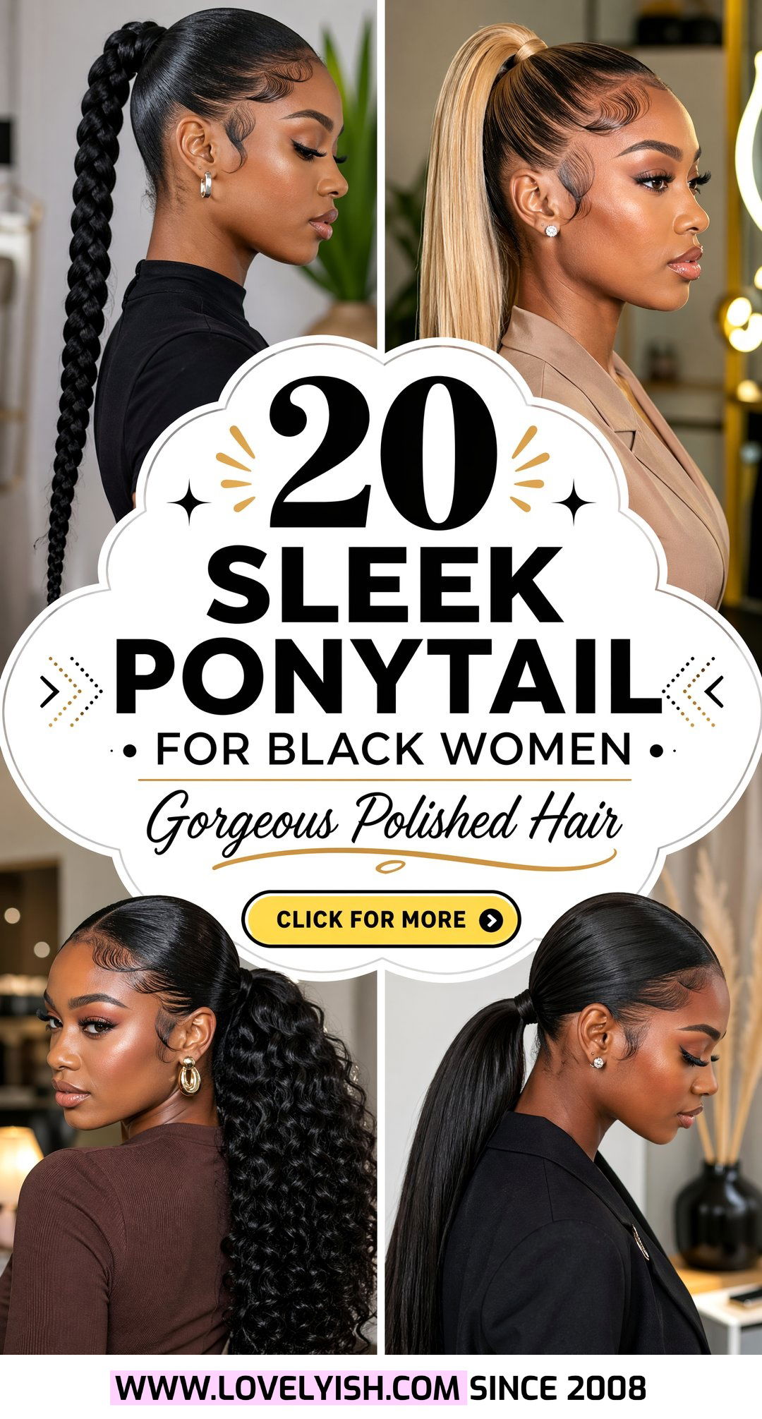 20 Sleek Ponytail for Black Women Gorgeous and Polished Looks - 20 Sleek Ponytail for Black Women: Gorgeous & Polished Looks