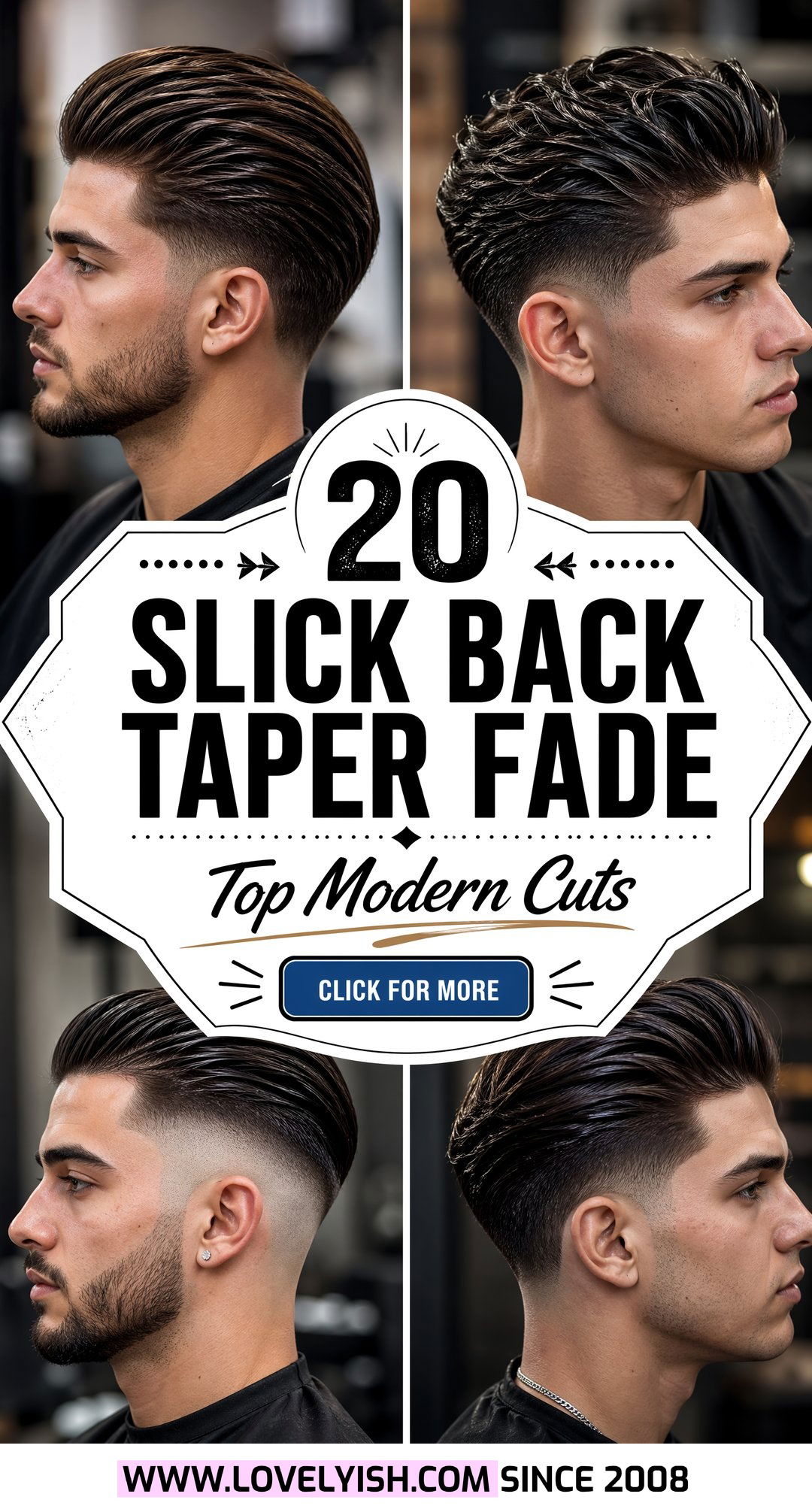 20 Slick Back Taper Fade Men Can Rock Top Modern Cuts - 20 Slick Back Taper Fade Men Can Rock: Top Modern Cuts