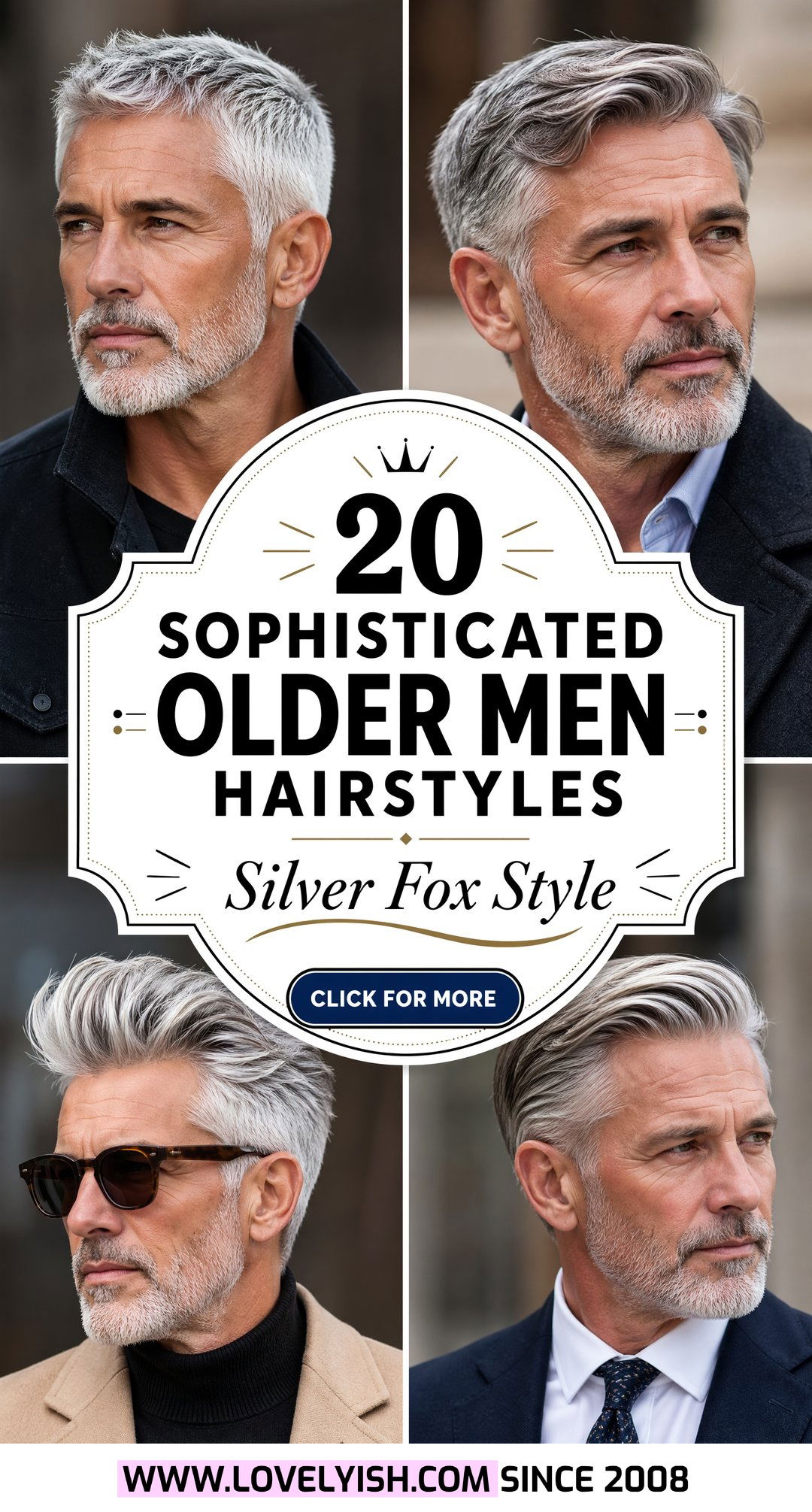 20 Sophisticated Older Men Hairstyles With Gray Hair To Try - 20 Sophisticated Older Men Hairstyles With Gray Hair To Try
