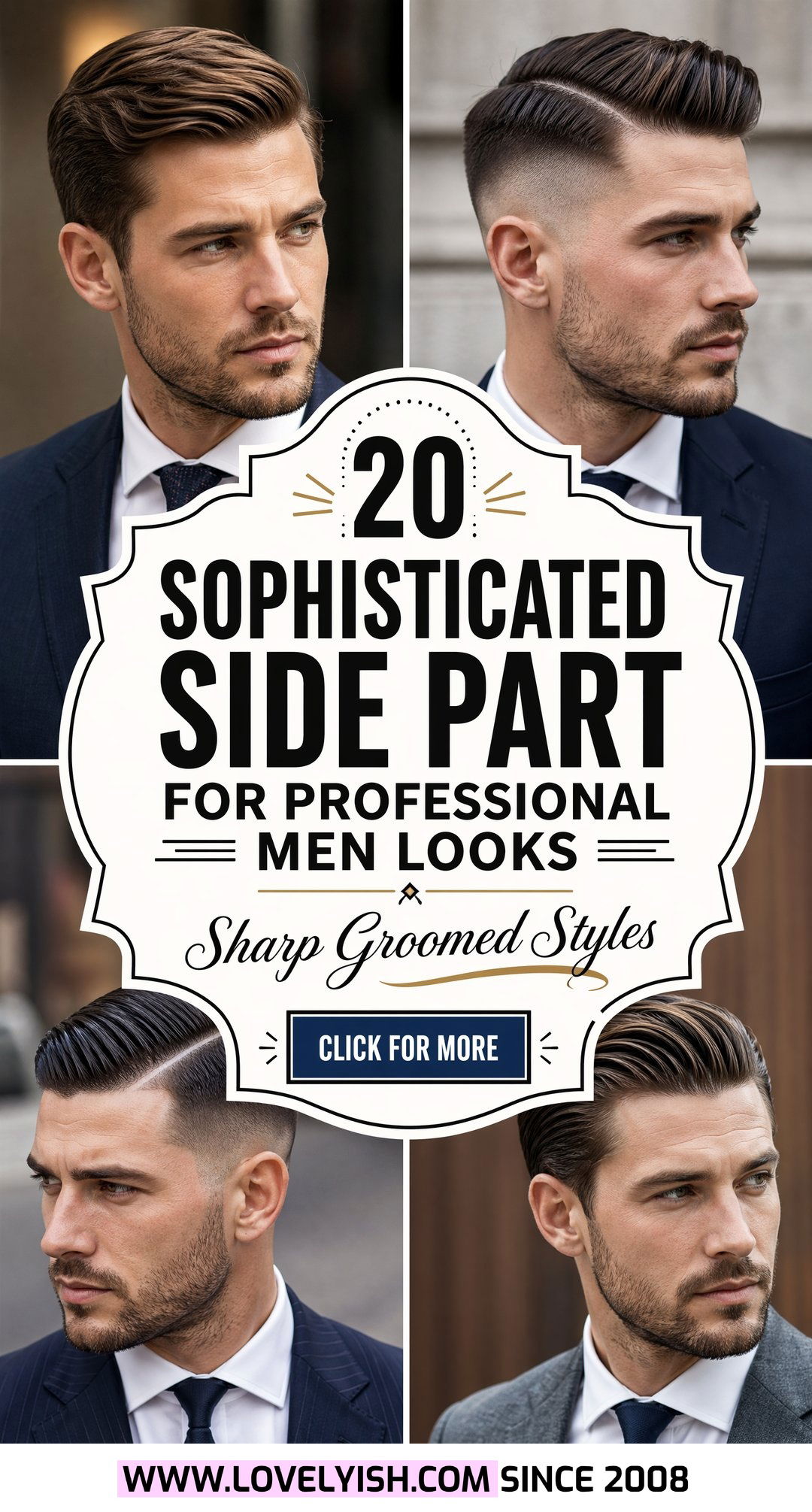 20 Sophisticated Side Part for Professional Men Looks Today - 20 Sophisticated Side Part for Professional Men Looks Today