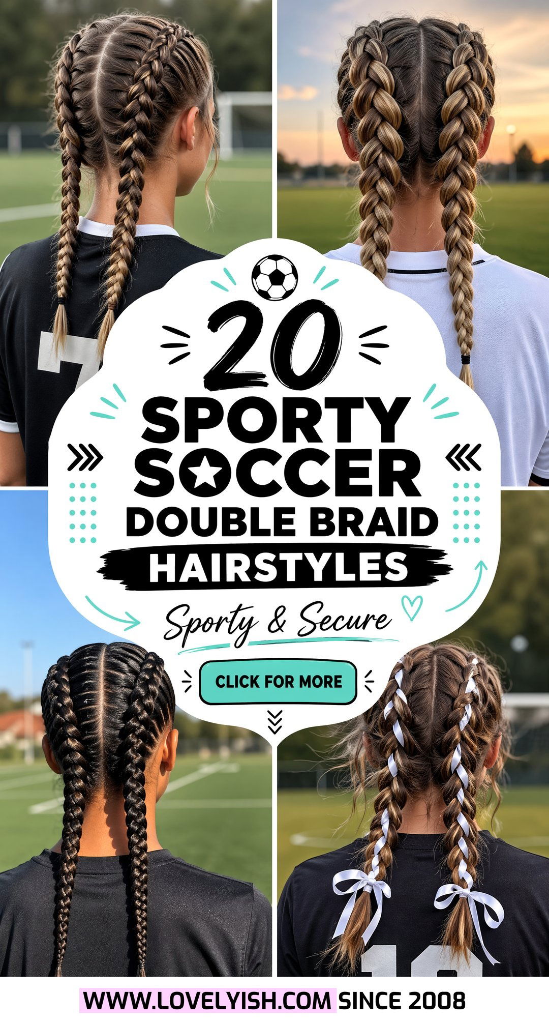 20 Sporty Soccer Double Braid Hairstyle Ideas for Game Day - 20 Sporty Soccer Double Braid Hairstyle Ideas for Game Day