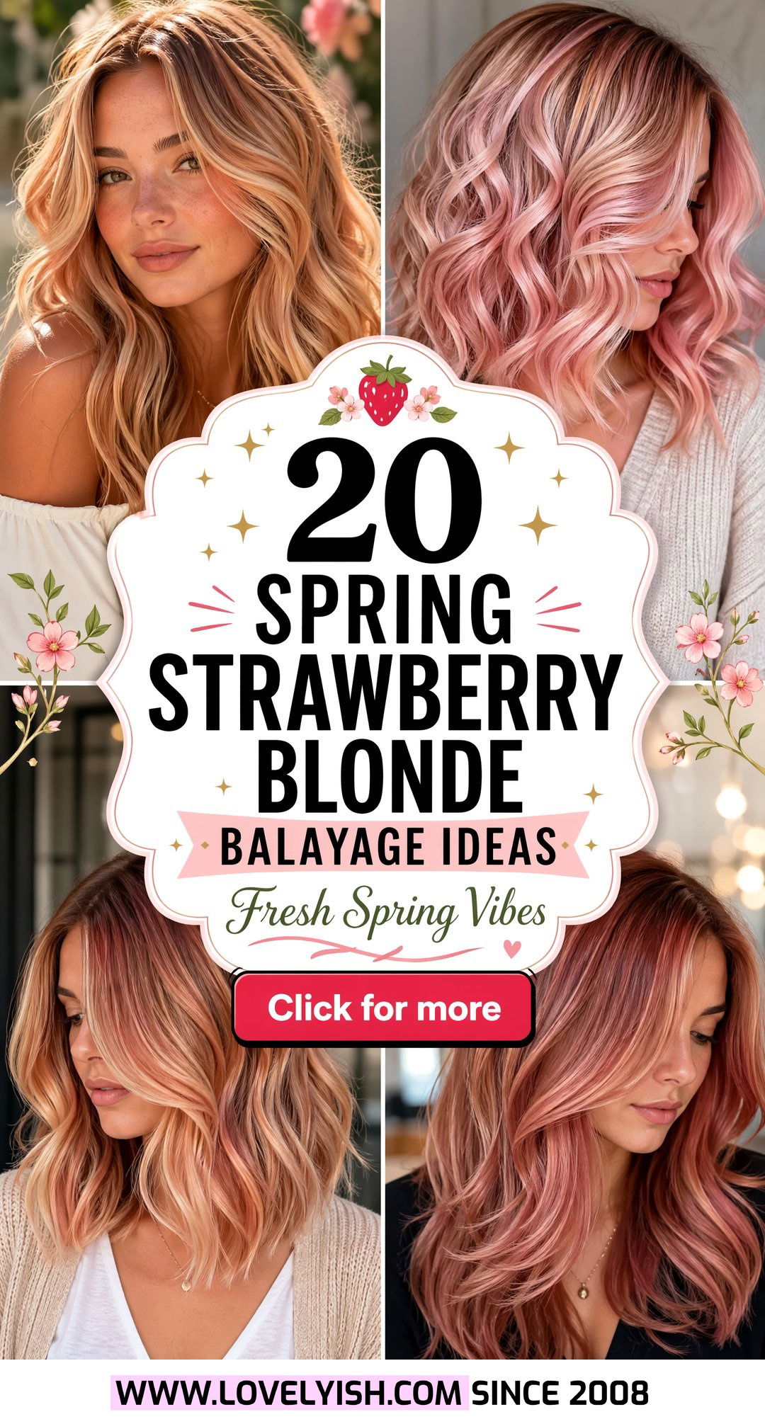 20 Spring Strawberry Blonde Balayage Ideas for Fresh Look - 20 Spring Strawberry Blonde Balayage Ideas for Fresh Look