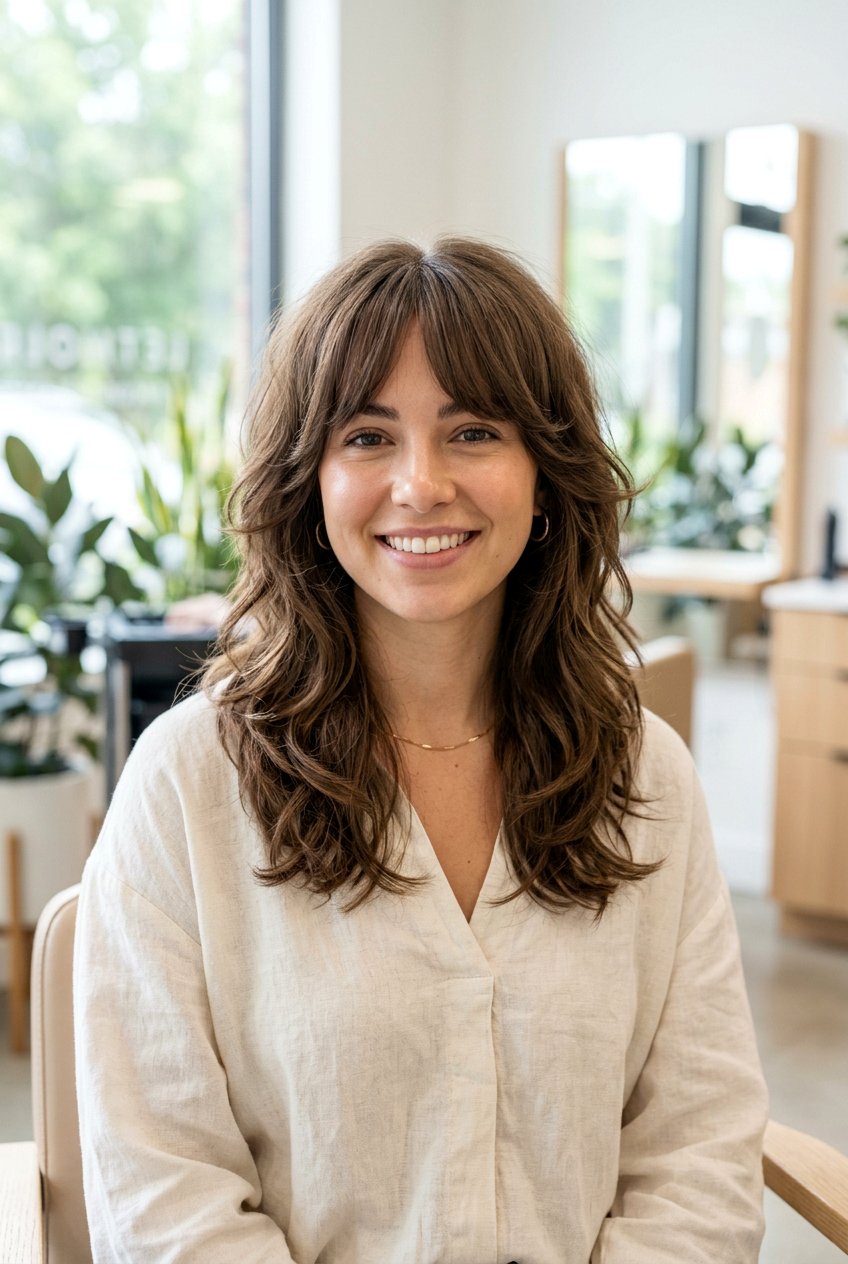 20 Step Haircut With Curtain Bangs For Heart Face - 20 step haircut with curtain bangs - 20 step haircut with curtain bangs