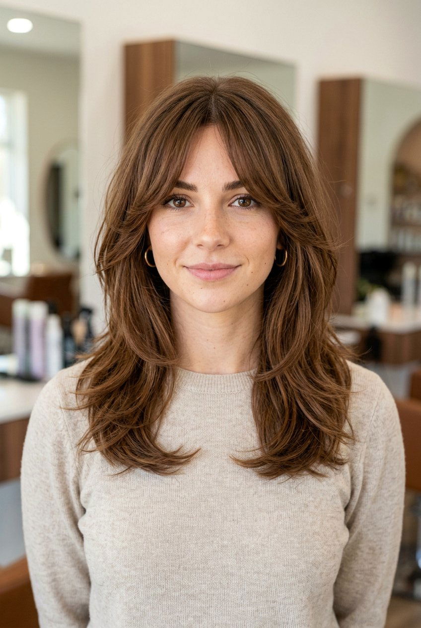20 Step Haircut With Curtain Bangs For Oval Face - 20 step haircut with curtain bangs - 20 step haircut with curtain bangs