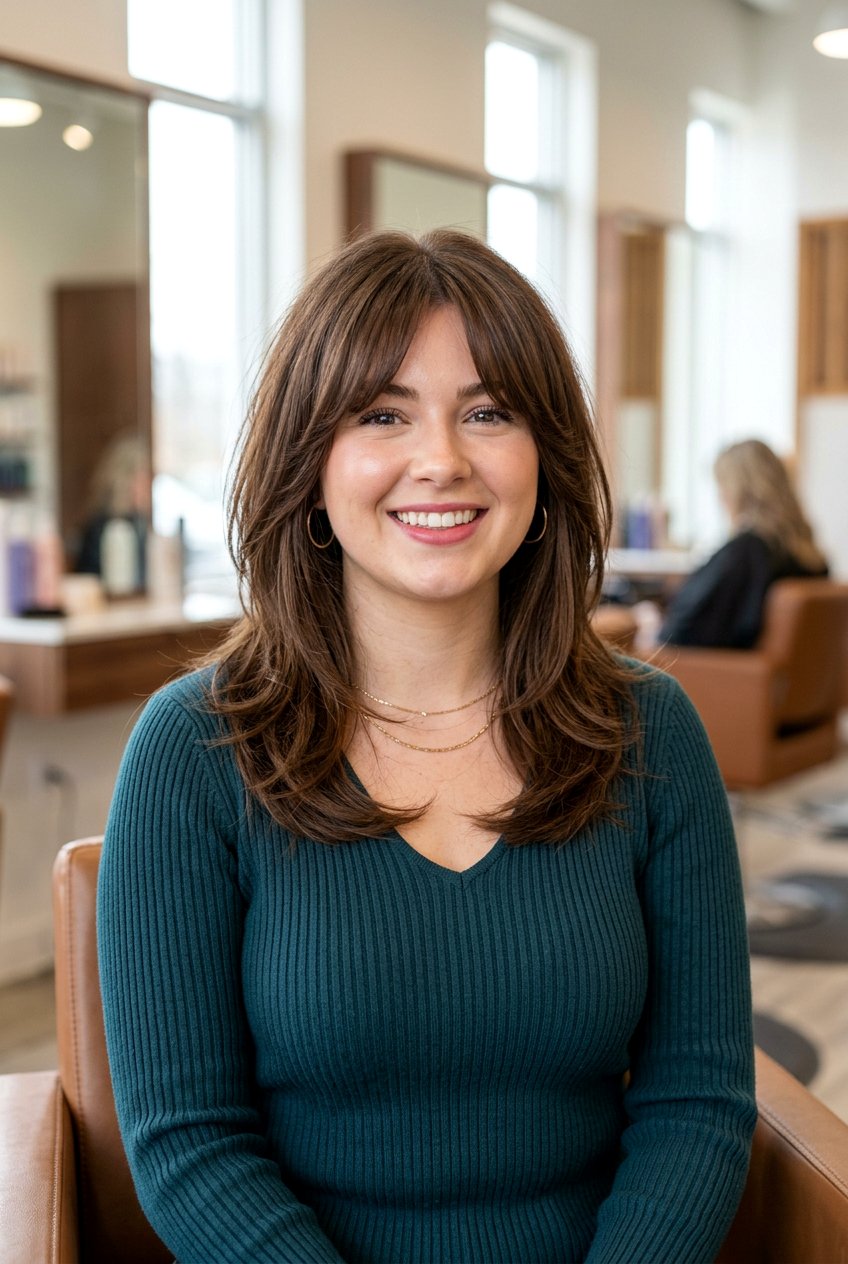 20 Step Haircut With Curtain Bangs For Round Face - 20 step haircut with curtain bangs - 20 step haircut with curtain bangs