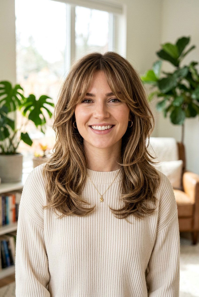 20 Step Haircut With Curtain Bangs For Square Face - 20 step haircut with curtain bangs - 20 step haircut with curtain bangs