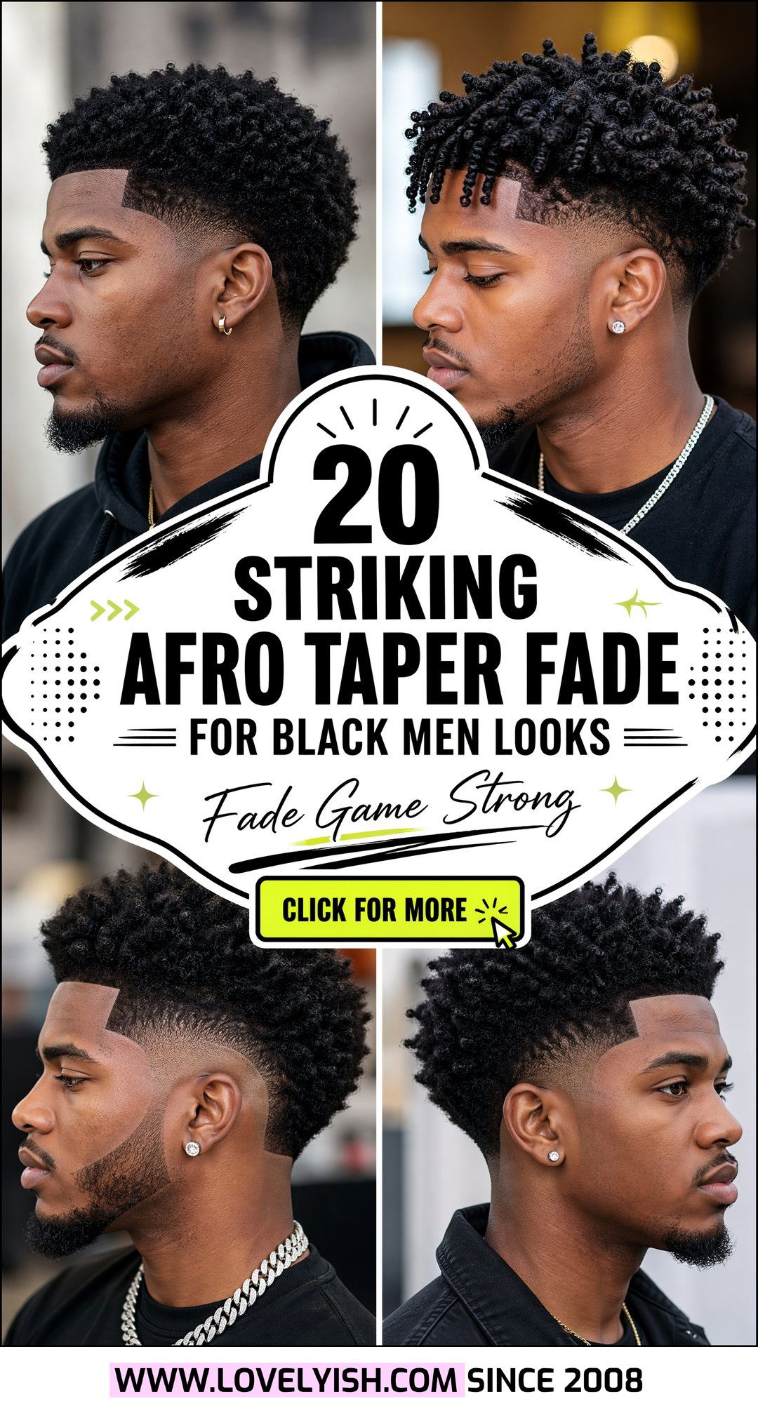 20 Striking Afro Taper Fade for Black Men Looks to Try Now - 20 Striking Afro Taper Fade for Black Men Looks to Try Now