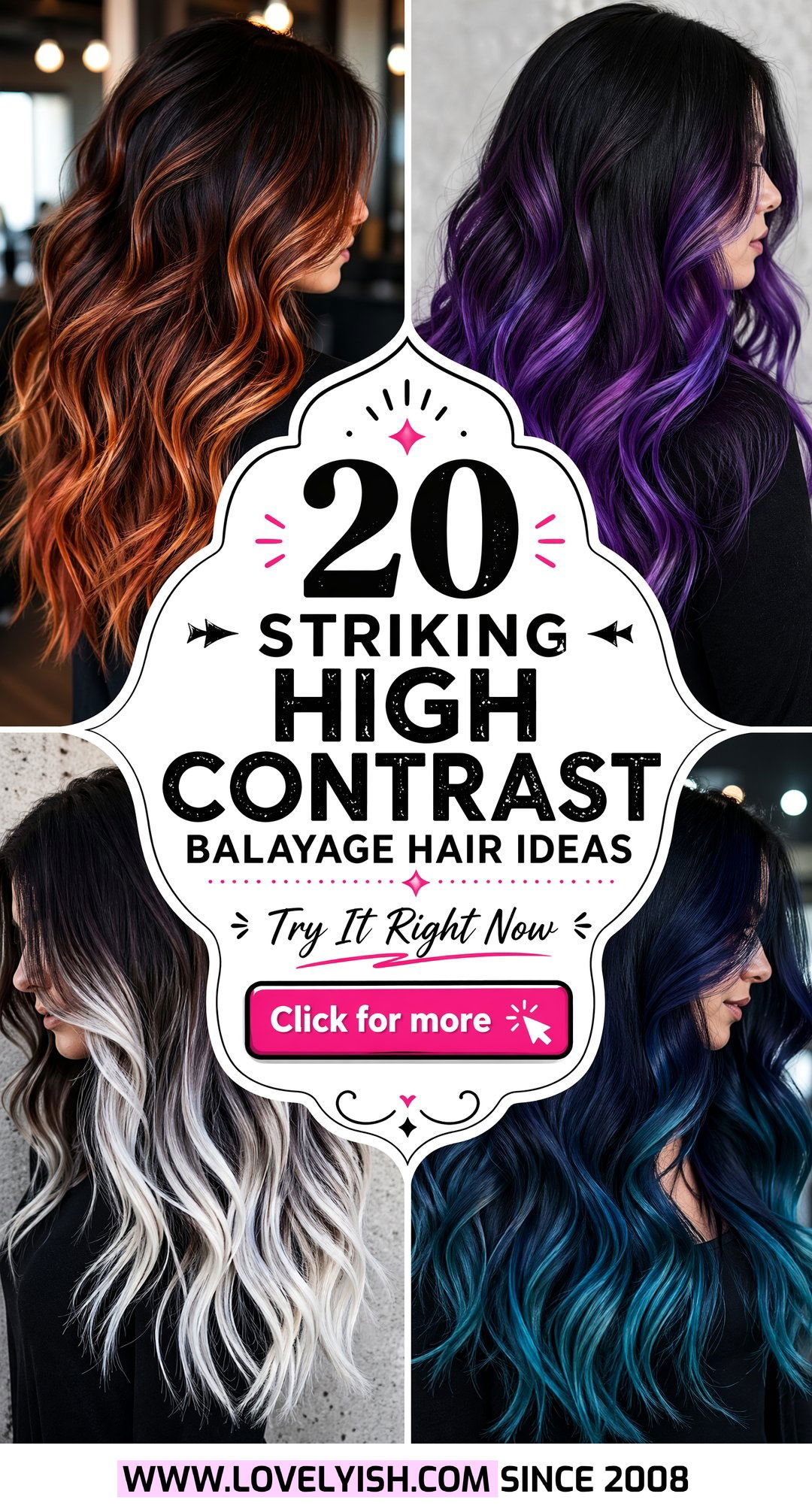 20 Striking High Contrast Balayage Hair Ideas to Try Now - 20 Striking High Contrast Balayage Hair Ideas to Try Now