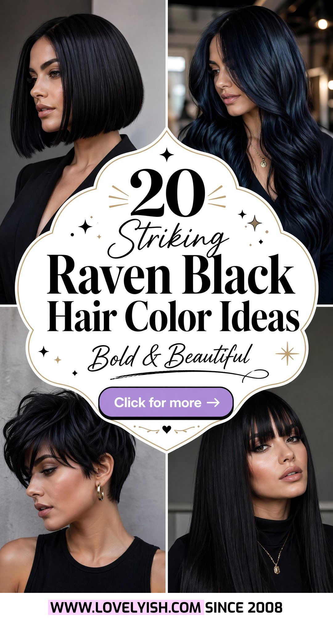 20 Striking Raven Black Hair Color Ideas for a Bold Look - 20 Striking Raven Black Hair Color Ideas for a Bold Look