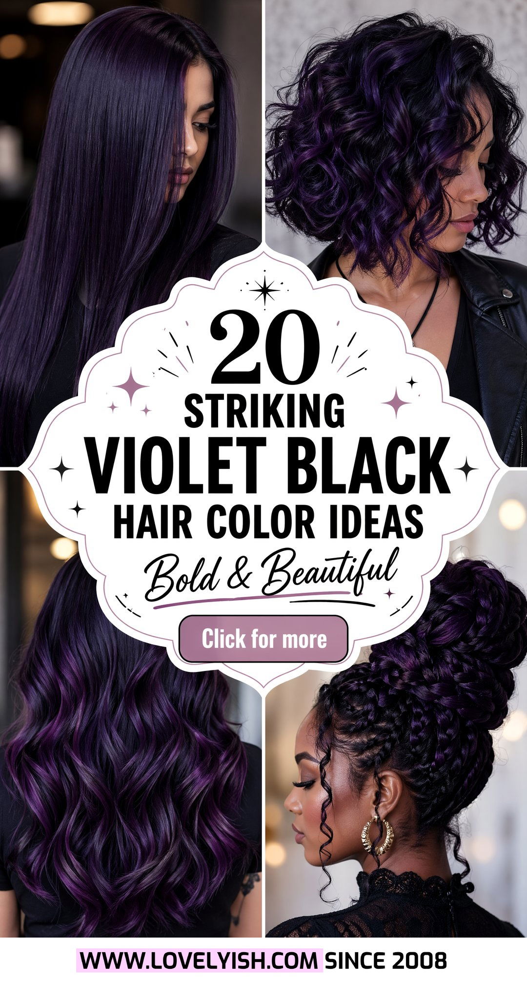 20 Striking Violet Black Hair Color Ideas for a Bold Look - 20 Striking Violet Black Hair Color Ideas for a Bold Look