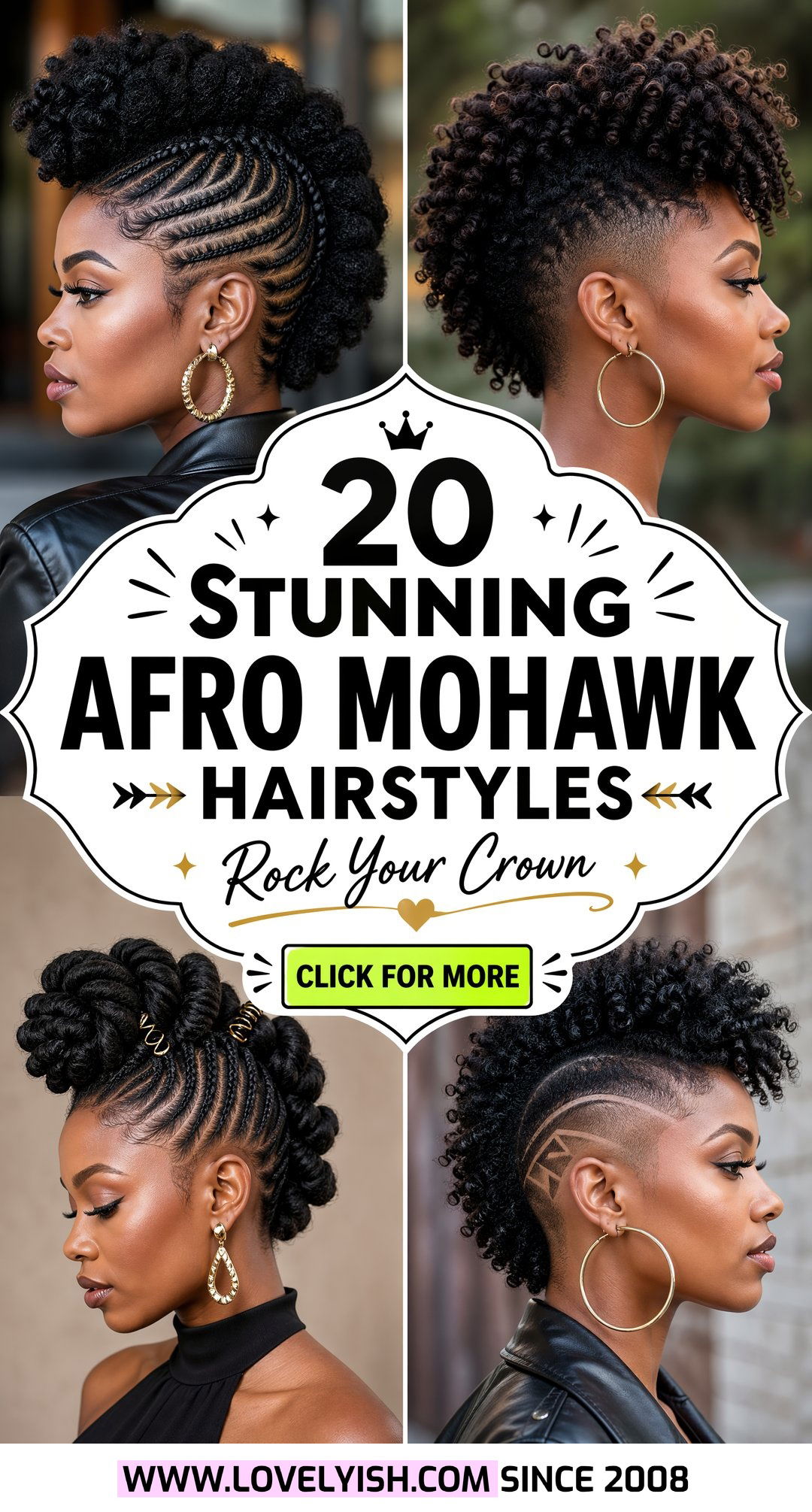 20 Stunning Afro Mohawk Hairstyle Ideas to Try This Year - 20 Stunning Afro Mohawk Hairstyle Ideas to Try This Year