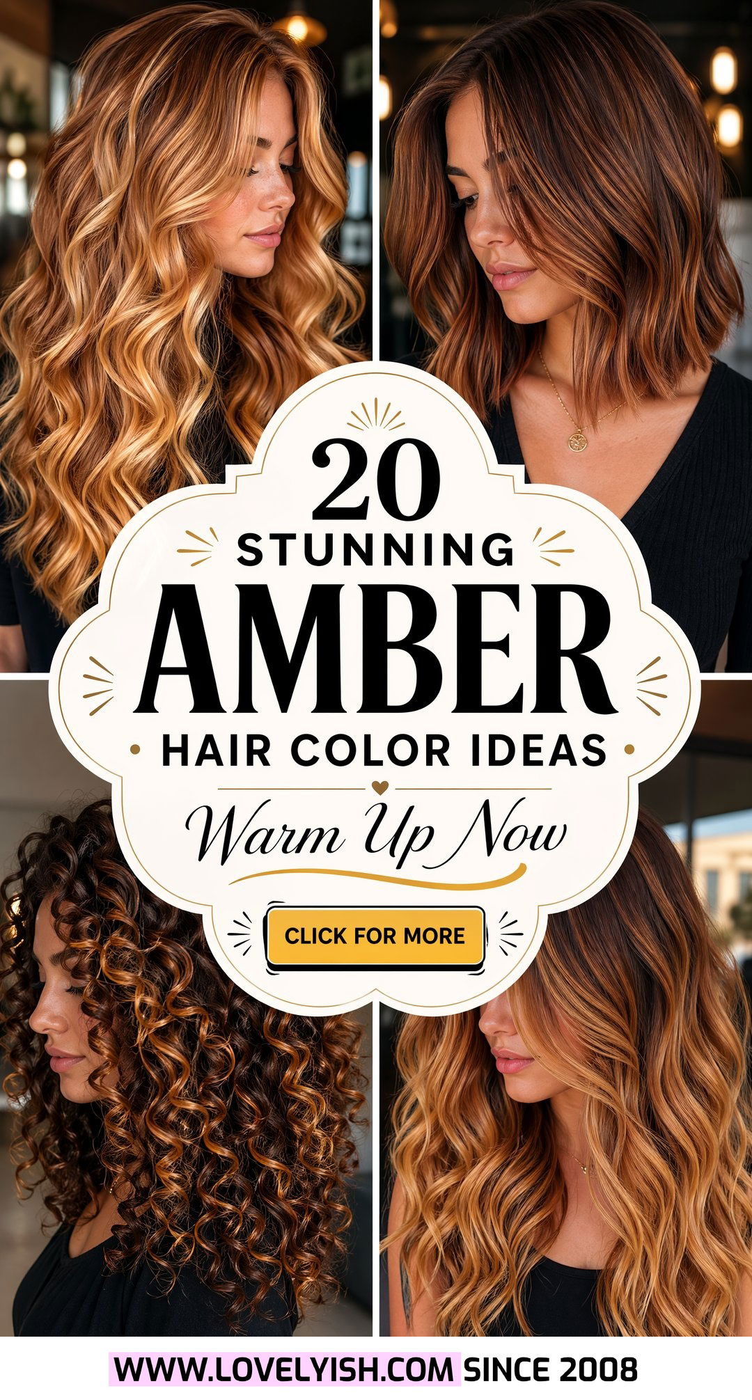 20 Stunning Amber Hair Color Ideas to Warm Up Your Look Now - 20 Stunning Amber Hair Color Ideas to Warm Up Your Look Now